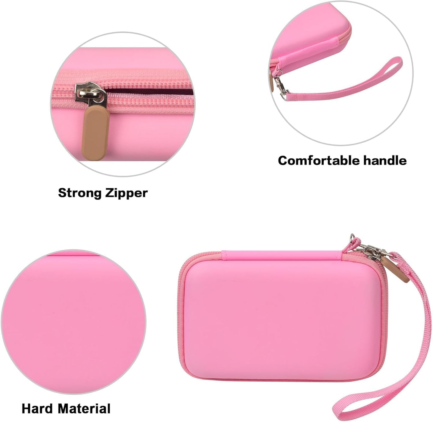 Case for Anker MagGo 3-in-1/MagGo UFO Charging Station,for Augnner for Iseyyox for Apple MagSafe Duo/for LISEN/for RTOPSMagSafe Wireless Charger Foldable Magnetic Charging Stand Storage Box-Pink