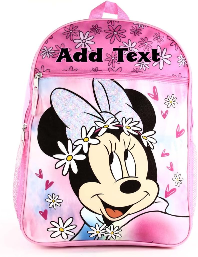 Personalized 16 Inch License School Backpack - Disney Minnie Mouse