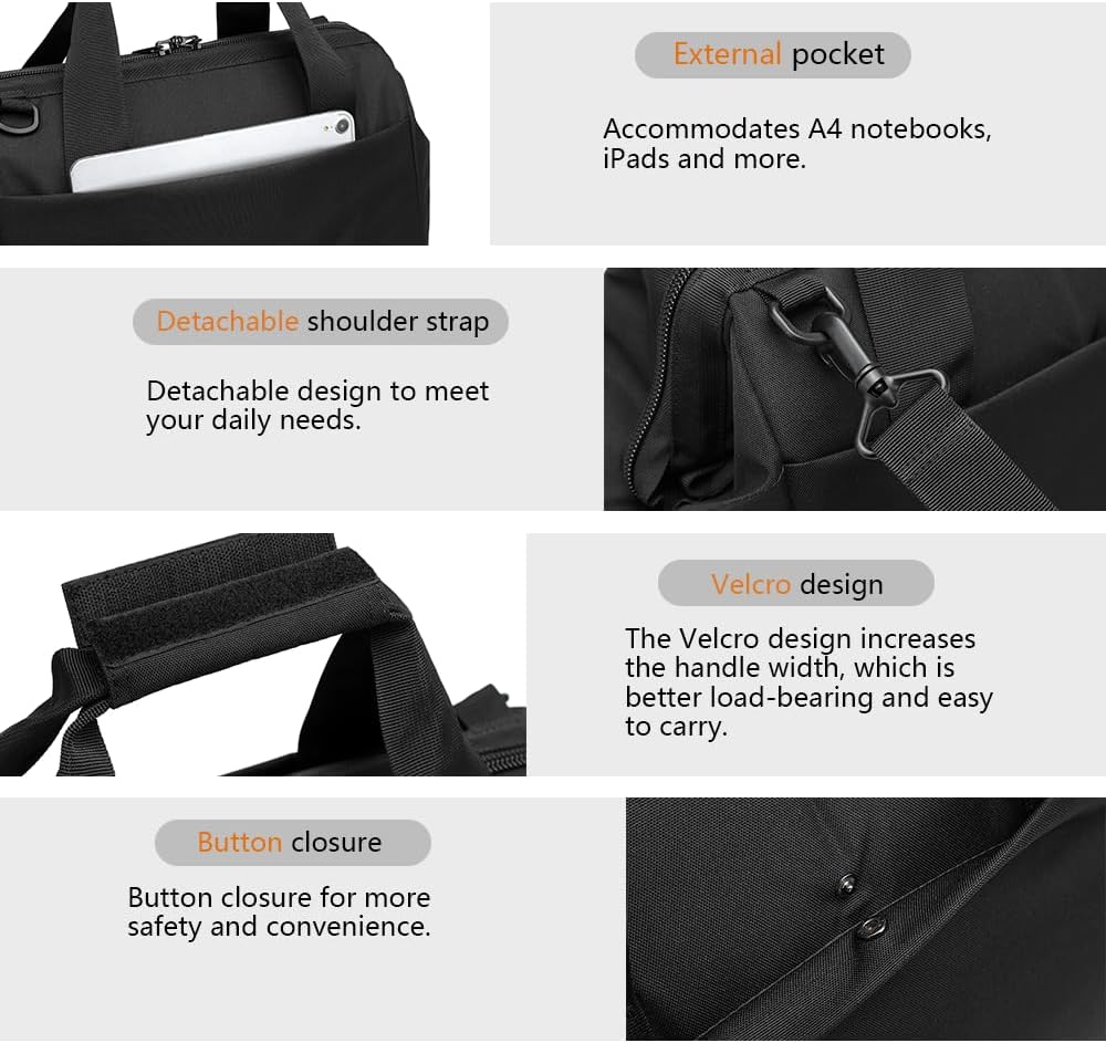 Travel Bags Big Duffel Bags for Luggage Perfect for Traveling Camping and Sports Waterproof Nylon Material with Detachable Shoulder Strap Stay organized on your trips
