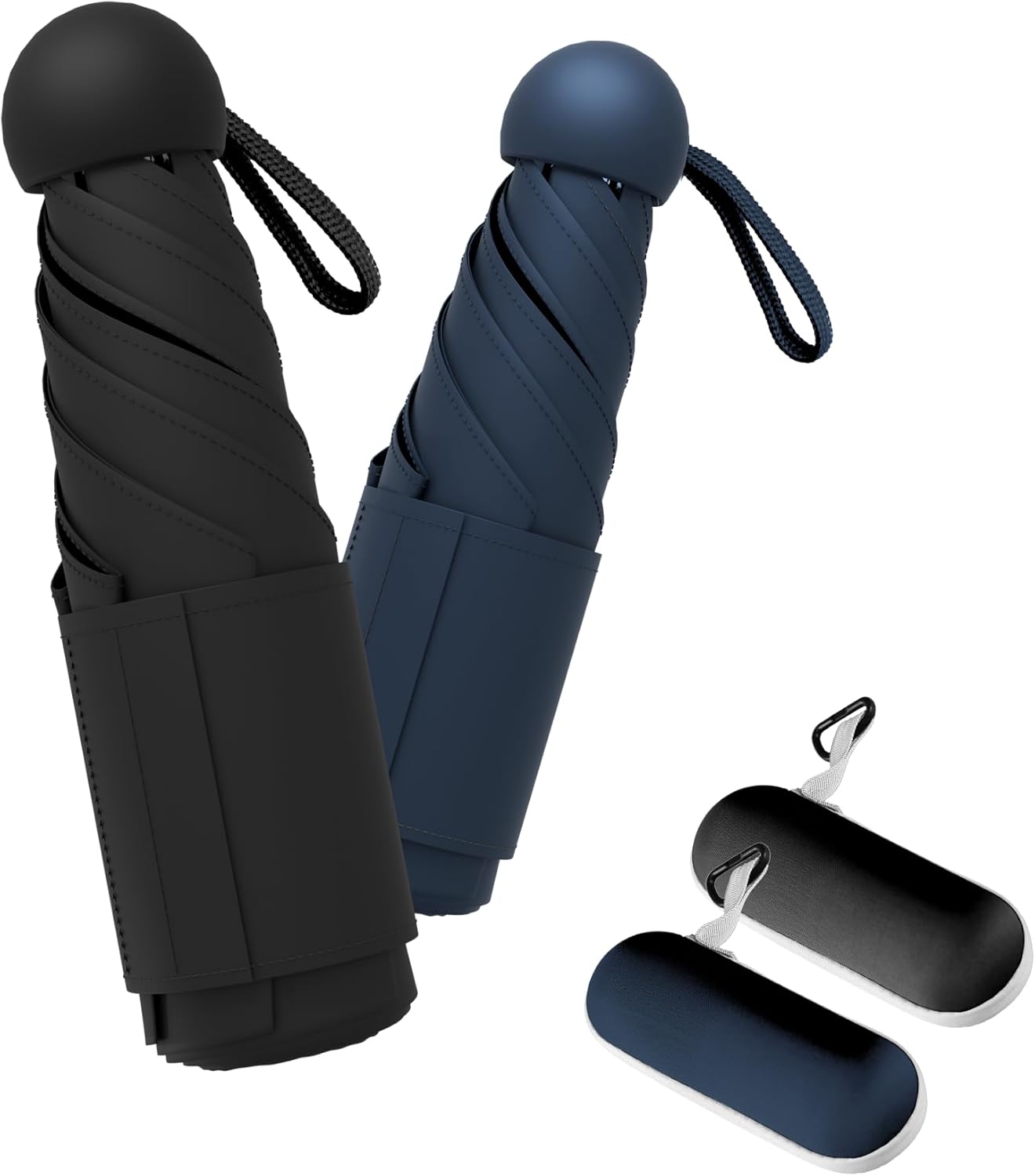 Travel Mini Umbrella Compact Small & Lightweight, UV Rain Protection, Pocket-Sized Folding
