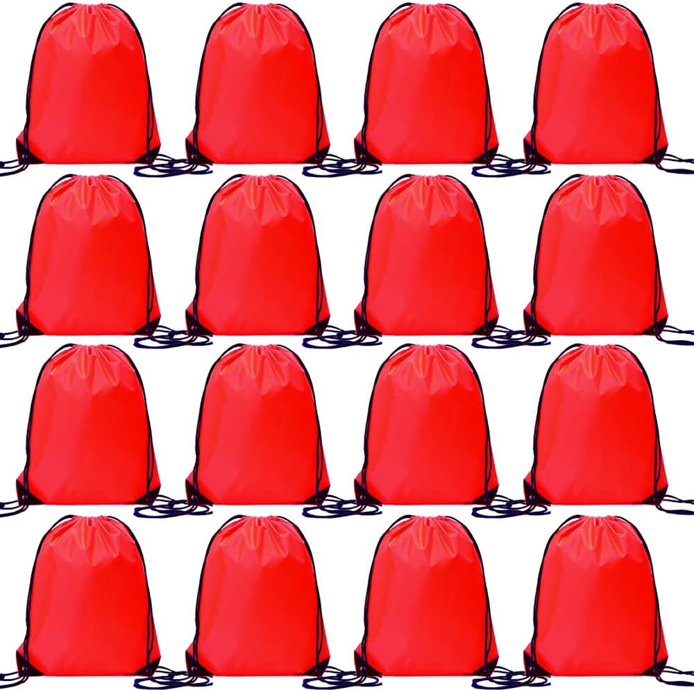 Bulk Drawstring Bags, Polyester Draw String Bags, Gym Sports Cinch Bag Drawstring Backpack for