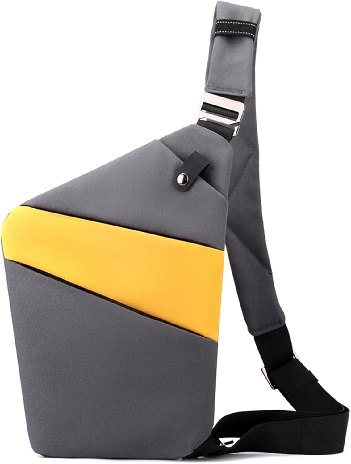 Anti Theft Crossbody Bags for Women, 2025 New Anti-Theft Travel Bag, Shoulder Bag Anti-theft Design for Travel, Sport (Gray Yellow - Right Shoulder)