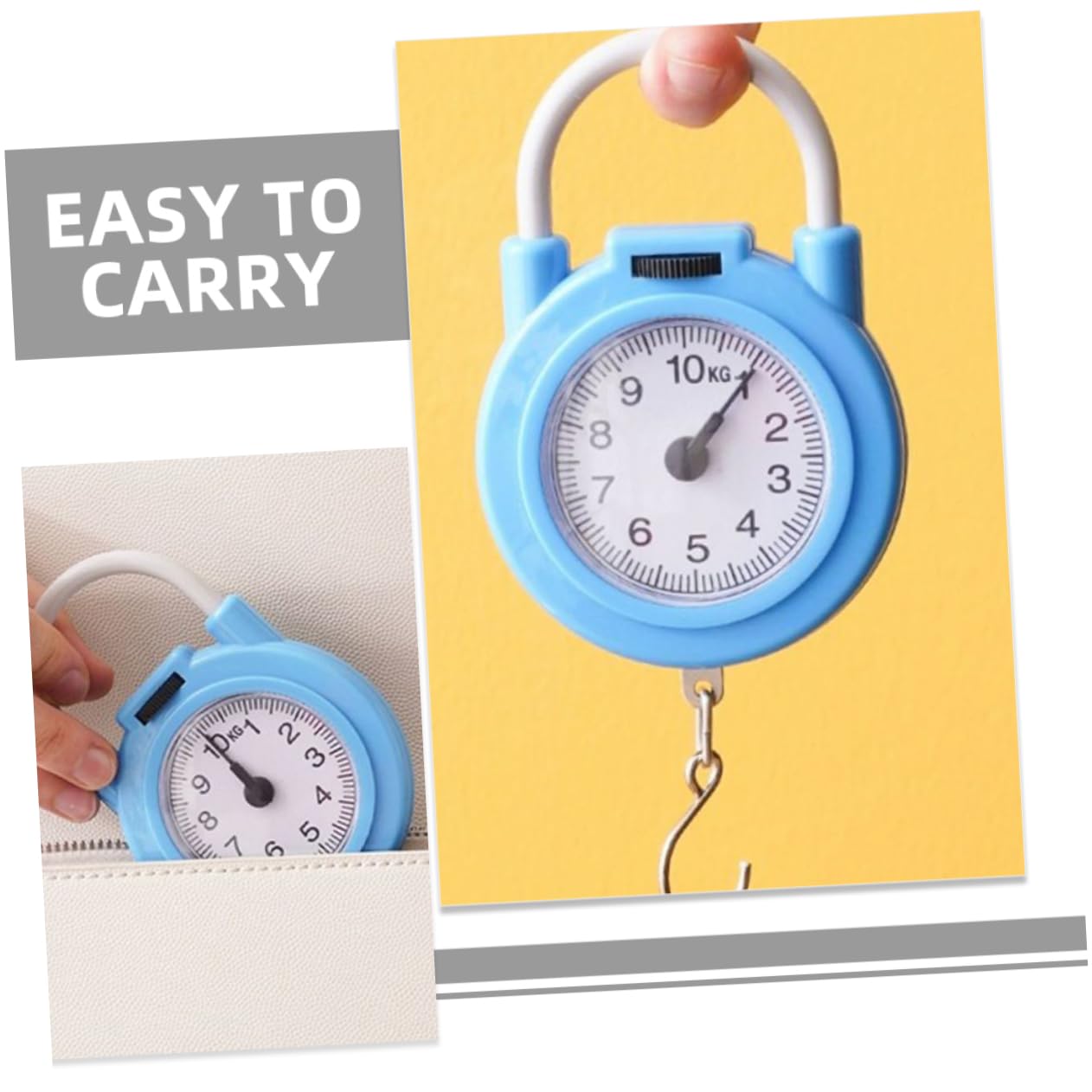 Veemoon 2pcs Digital Scales for Body Weight Portable Suitcase Scale Accurate Measurements Easy to Use for Travel and Outdoor Activities