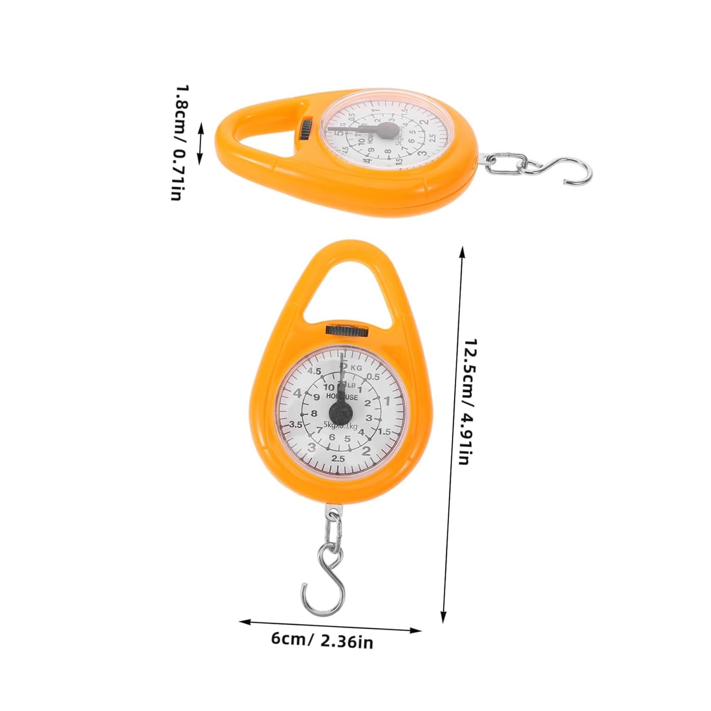 5pcs Travel Luggage Scale Handheld Digital Scale Weighing Tool for Travel