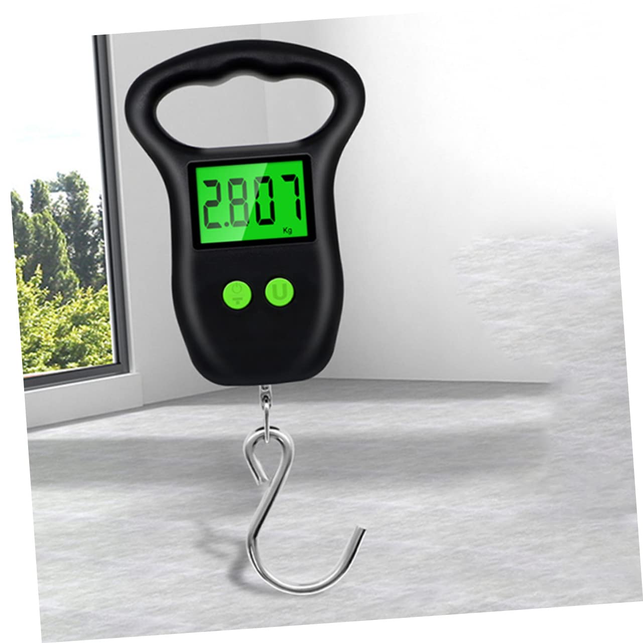 Happyyami LCD Screen Scale Portable Luggage Weighing Scale for Travel Suitcase Hook