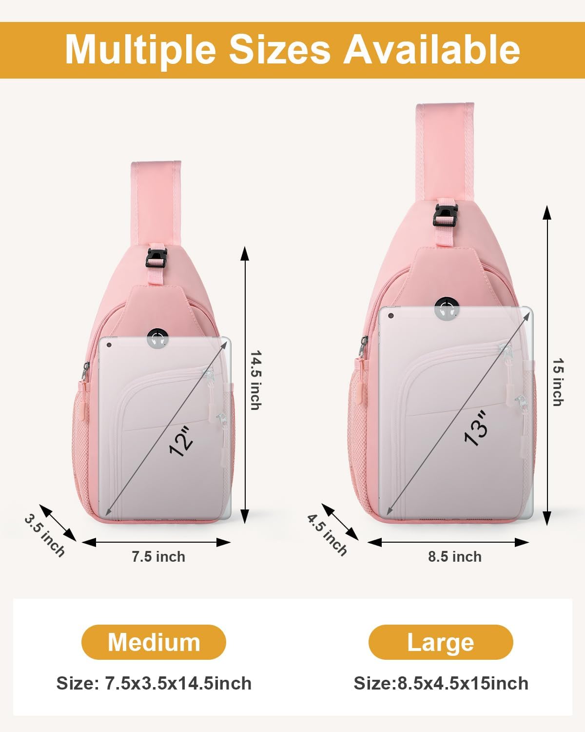 Crossbody Bags for Women Man Waterproof Sling Bag Backpack Trendy Casual Cross Body Bag with