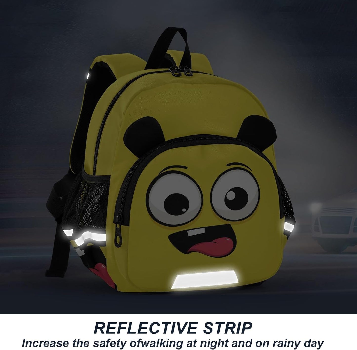 Toddler Backpack Small Preschool Kindergarten Kids Backpacks Yellow Face Cute Bookbag for School
