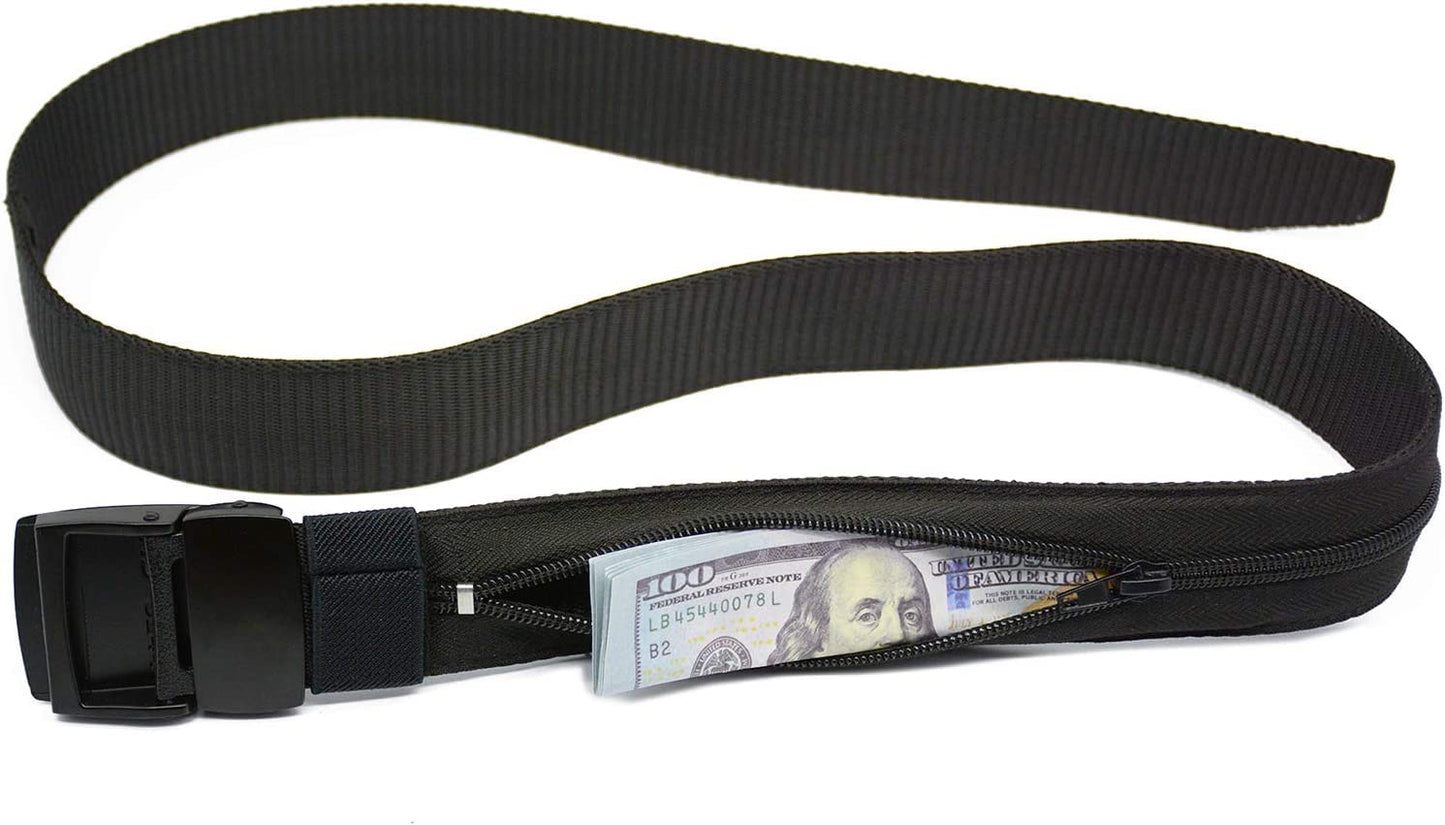 Money Belts for Travel for Men, Nylon Military Tactical Mens with Zinc Alloy Buckle, Security Money