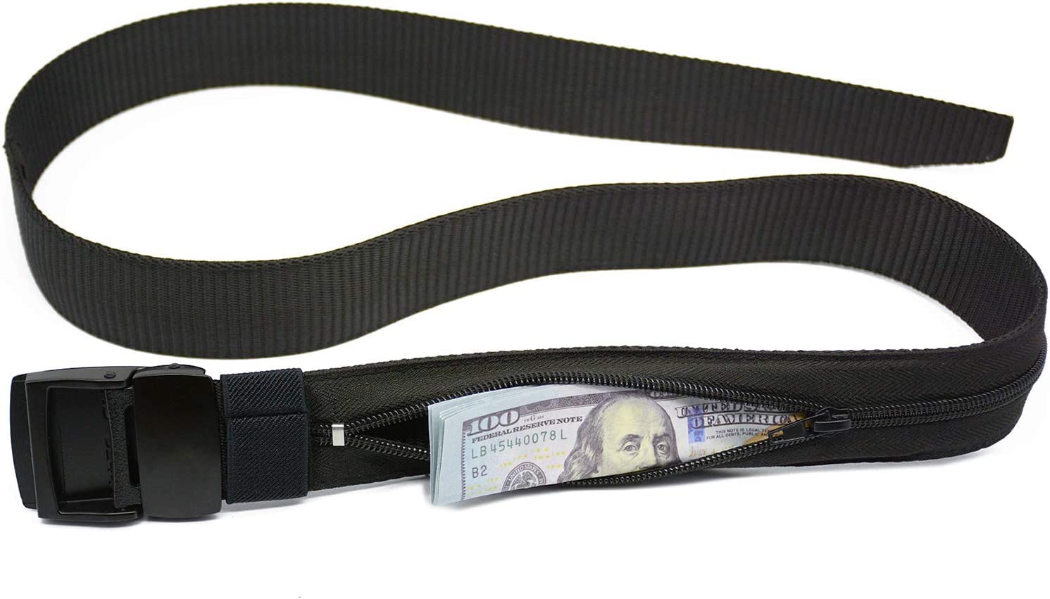 Money Belts for Travel for Men, Nylon Military Tactical Mens with Zinc Alloy Buckle, Security Money