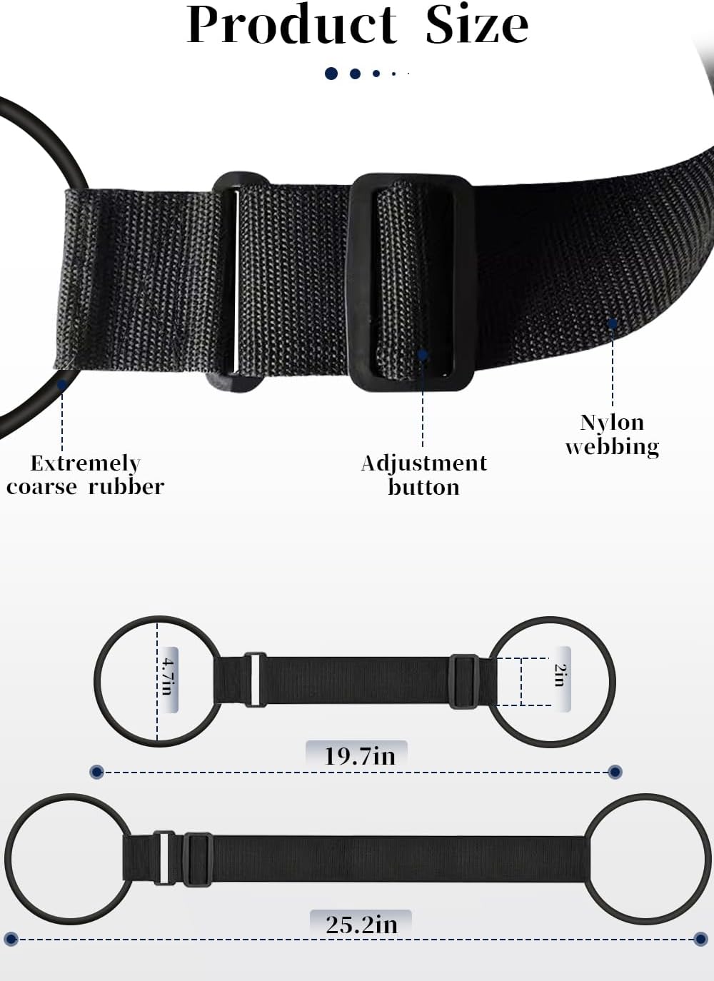 Luggage Straps Bag Bungee Luggage Straps Suitcase Adjustable Belt，Add a Bag Easy to Travel Suitcase Elastic Strap Belt Luggage Accessories(Black)