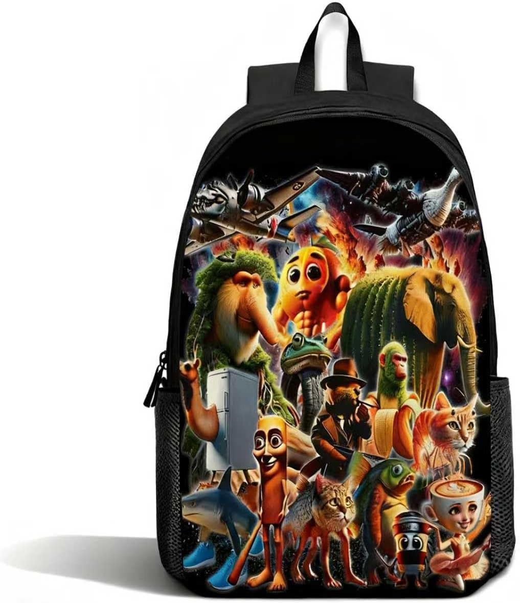 Merch Casual Backpack – Tralalero-Tralala Large Waterproof Lightweight Daypack