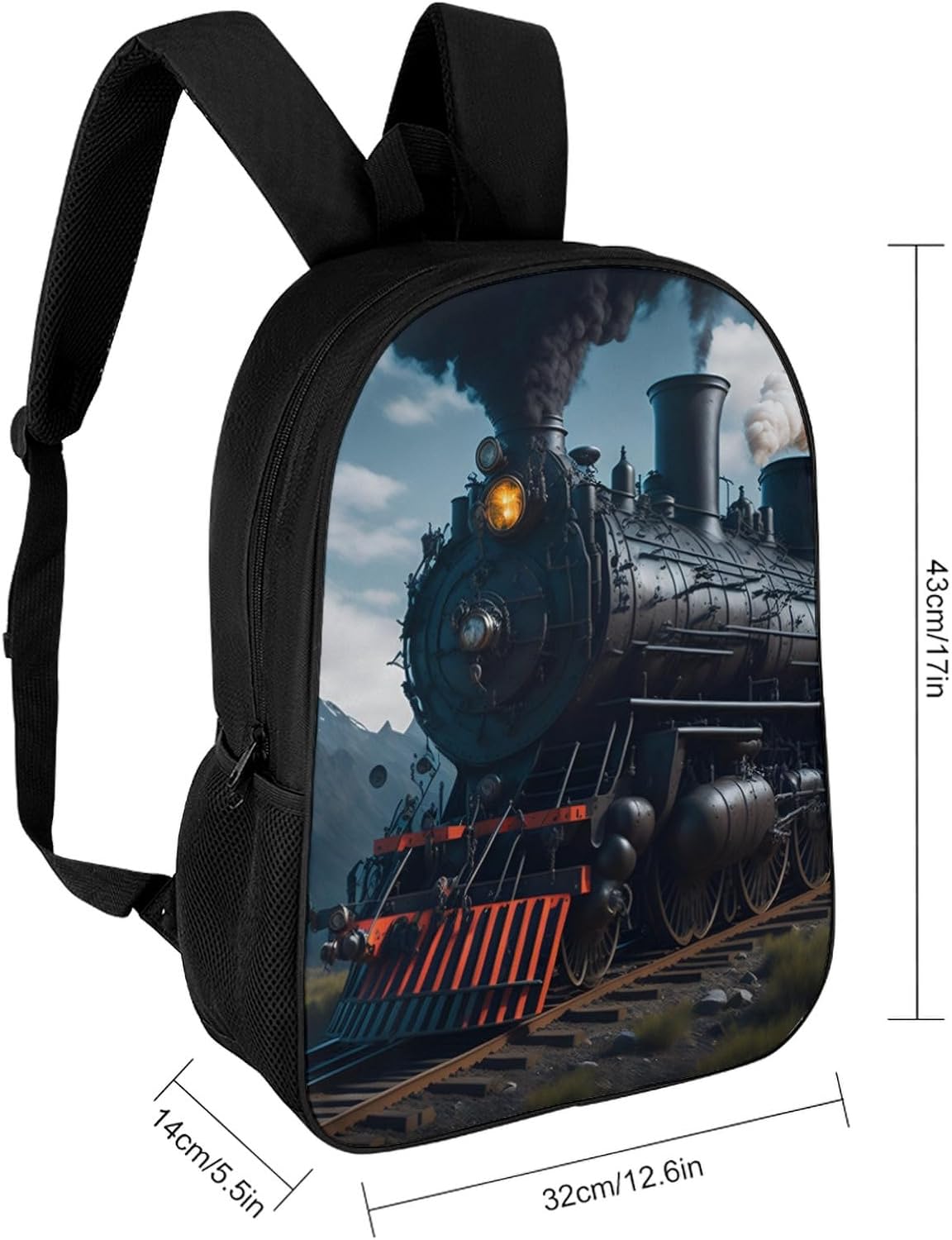 Train School Backpack Lightweight Laptop Backpacks Large Capacity 1 Main Compartment Outdoor Bookbag for Kids Boys Girls (Color5)