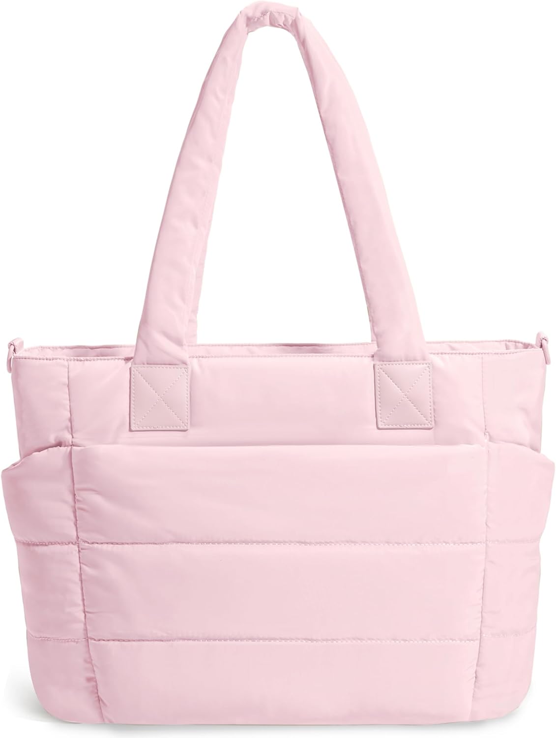 Tote Bag for Women Puffer Tote Bag Large Nurse Bags Shoulder Handbag with Zipper for Work Travel