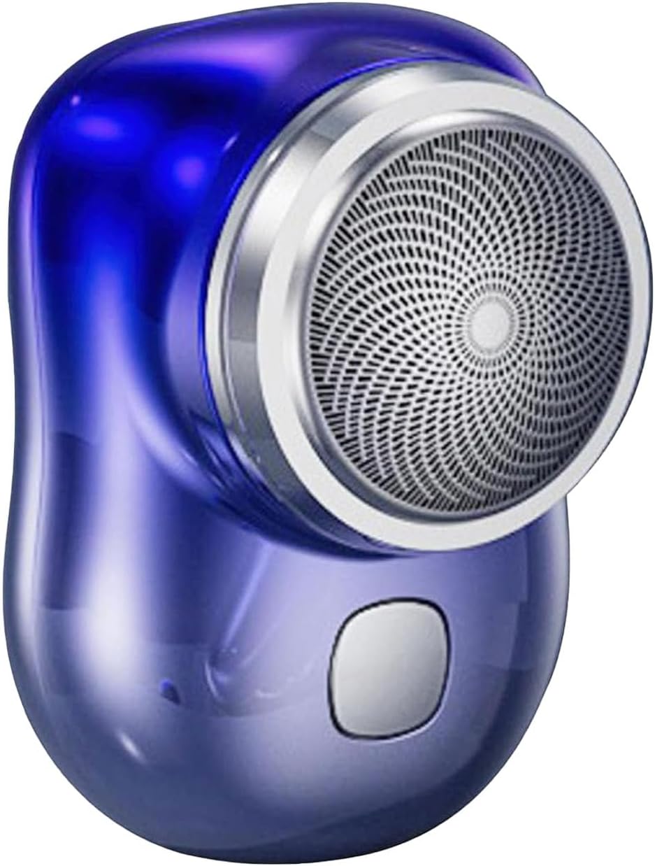 Mini-Shave Portable Electric Shaver,mini shavers for Men Women Father Day Gifts,Travel-Friendly mini Shaver,Lightweight Razor for Travel Office Business Trip (Blue)