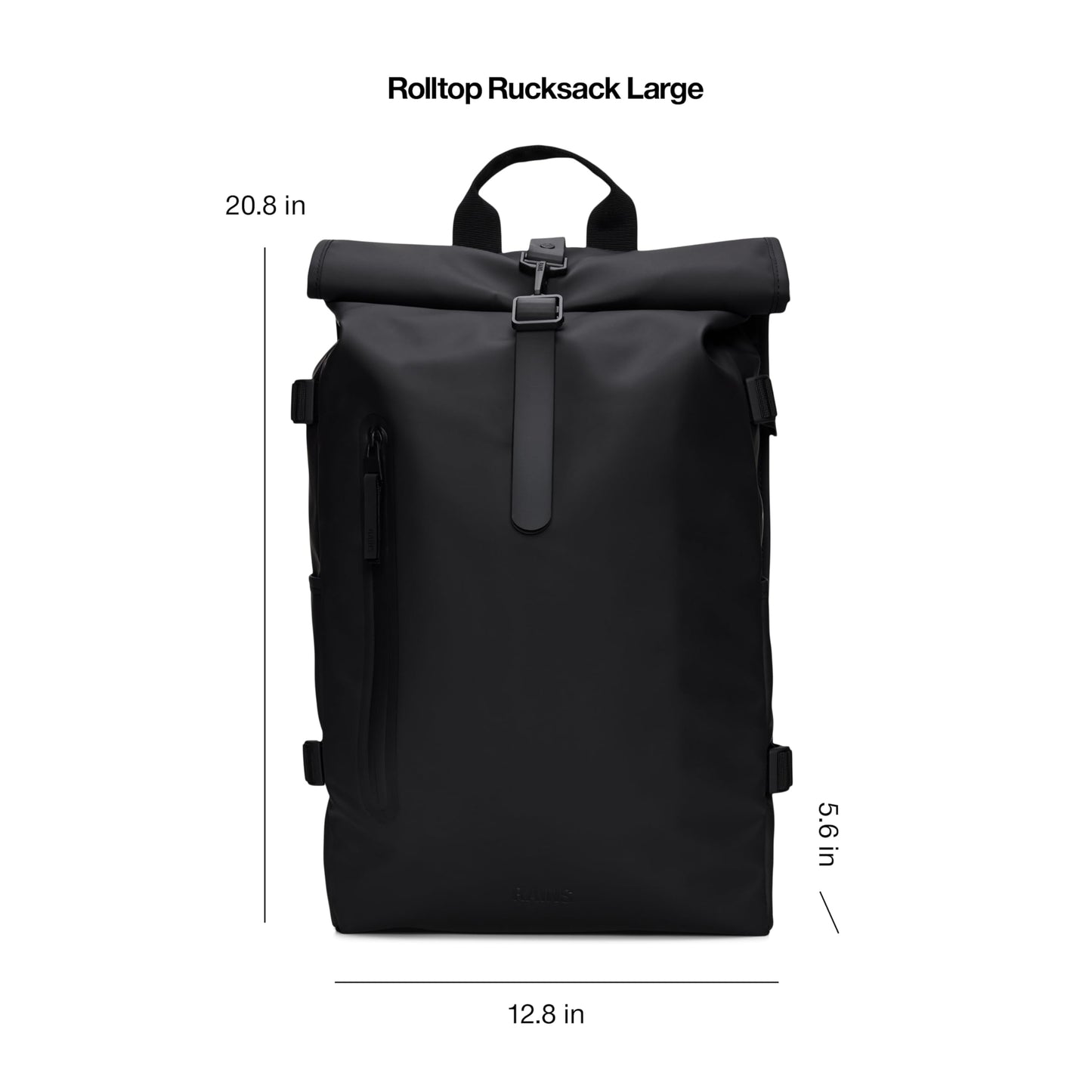 RAINS Rolltop Rucksack Large Waterproof Laptop Backpack for Men, Commuter