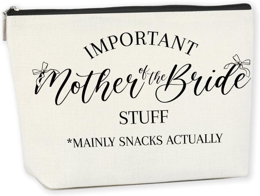 Mother of The Bride Gifts Wedding Gift Ideas Marriage Gifts Makeup Bag Cosmetic Bag for Women Female Friend Coworker Bridal Shower Wedding Gifts Just Married Gifts Newlywed Gift Married Couple Gifts