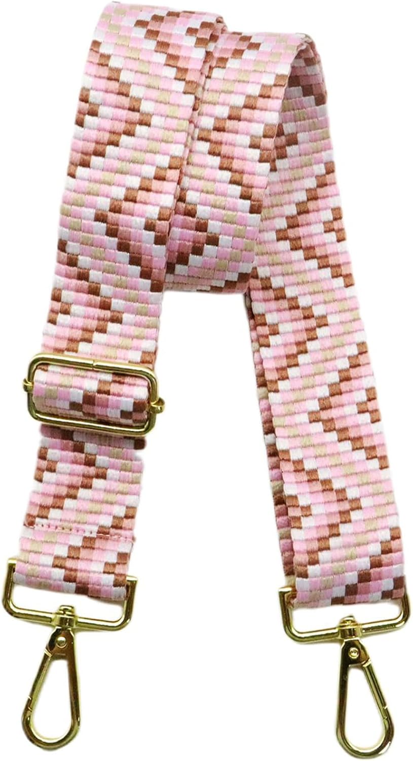 Adjustable Purse Strap - 1.5" Wide Handbags, Camera, Guitar, Phone & Crossbody Bag Replacement Shoulder Straps(Gold Hardware)