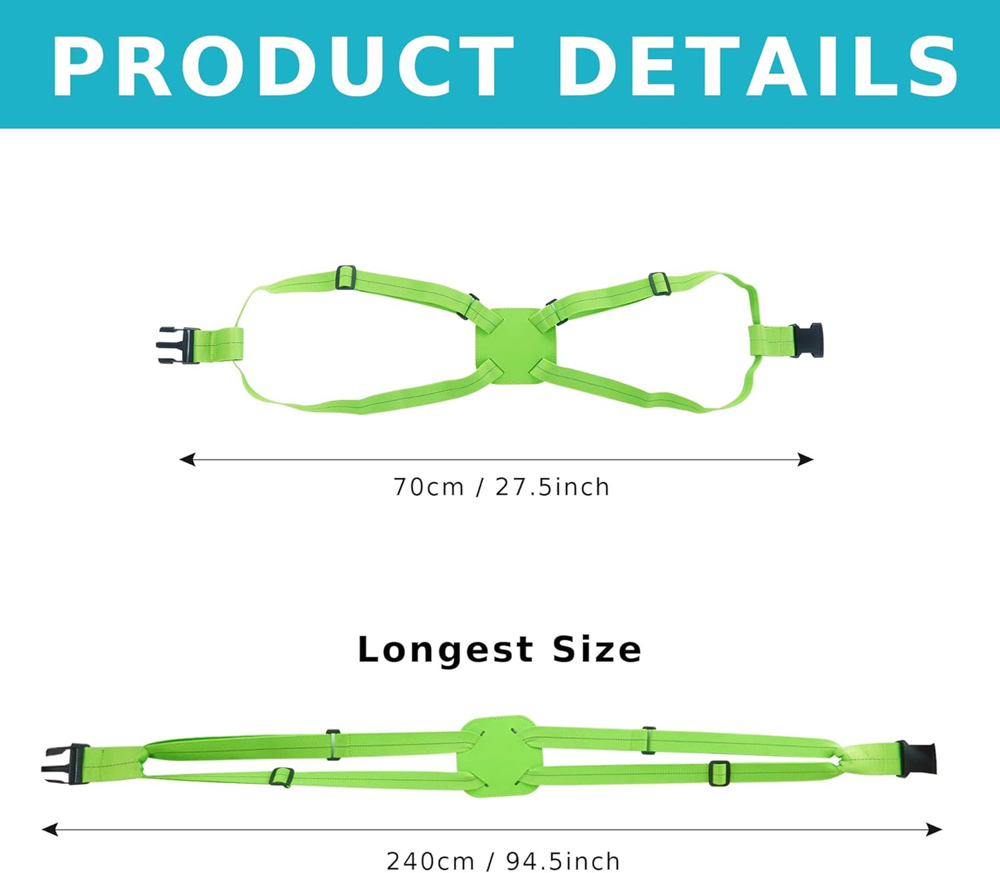 Travelkin Luggage Straps Bag Bungees for Suitcases Add a Bag, Travel Bag Bungee Belt for Luggage Carry On Bag