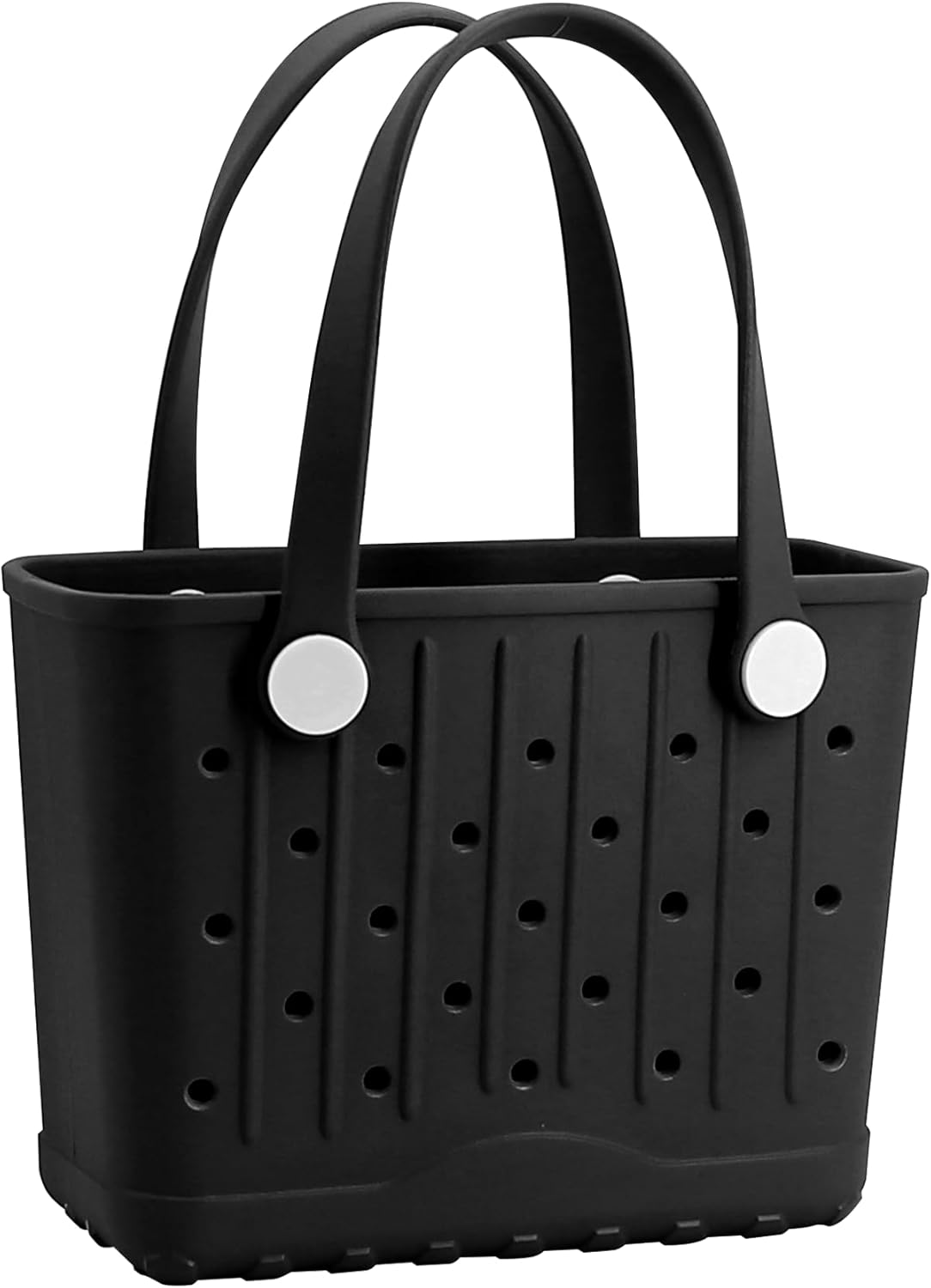 Rubber Tote Bag Small Beach Bag Waterproof Travel Bags Washable Tote Portable Open Handbag for