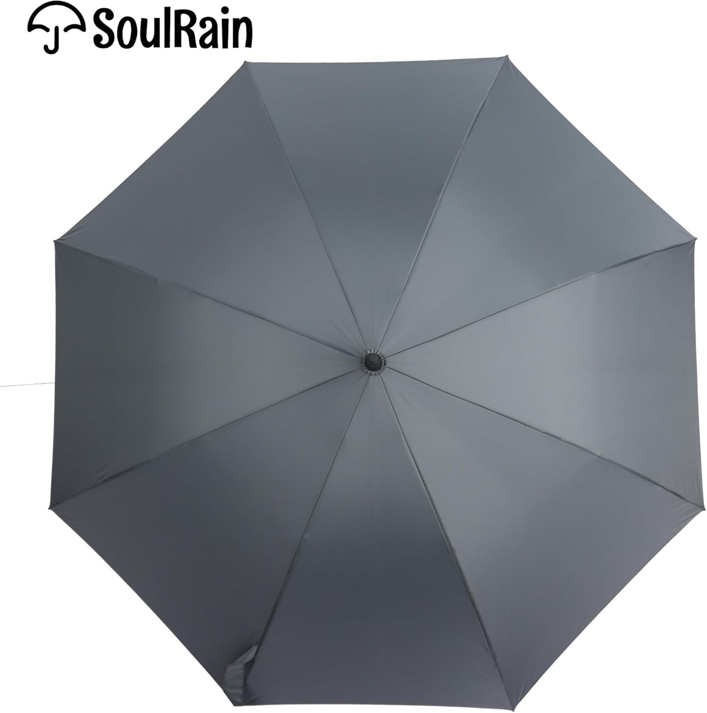 SoulRain 50 Inch Large Stick Umbrella Windproof Automatic Open Oversized J Handle Umbrellas for Men and Women Unbreakable Strong Travel Golf Umbrella