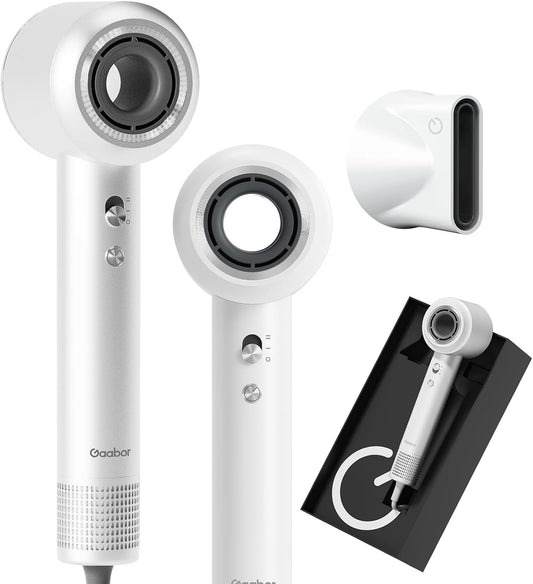 Hair Dryer, 130000 RPM Ionic High Speed Blow Dryer for Fast Drying with 680 Millions Negative Ions, Low Noise Lightweight Hairdryer with Magnetic Nozzle for Travel Salon Women Man