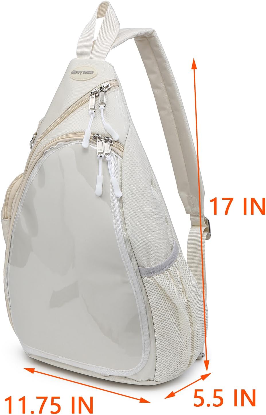 CHERRY SAUCE Oxford Ita Bag Kawaii Pin Display Chest Pack Single Shoulder Bag Sport Backpack Hiking Daypack