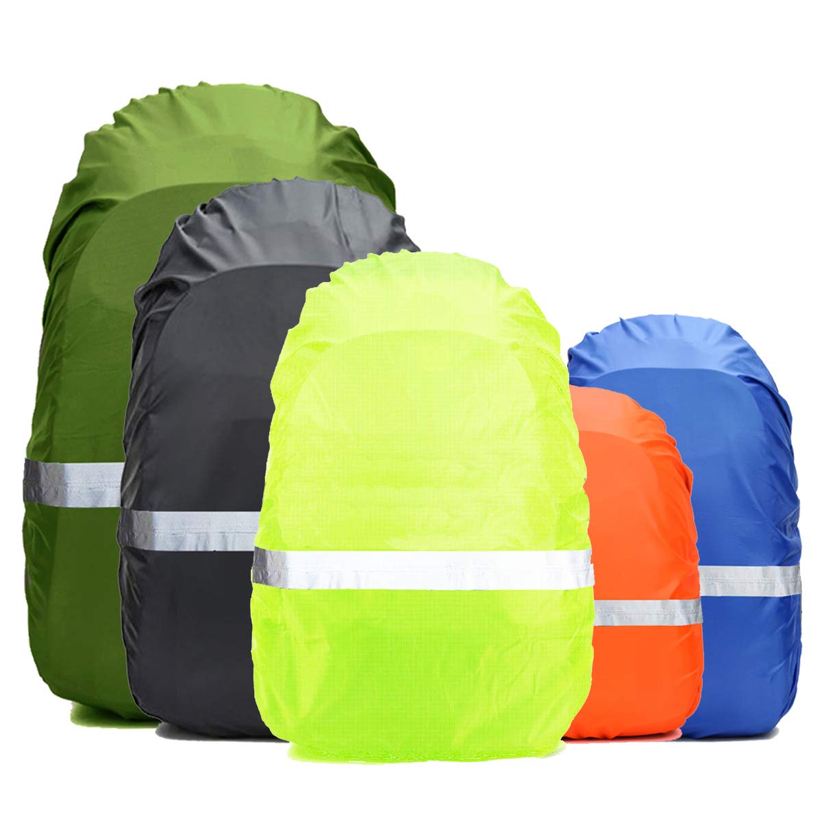 Frelaxy Hi-Visibility Backpack Rain Cover with Reflective Strip 100% Waterproof Ultralight Backpack