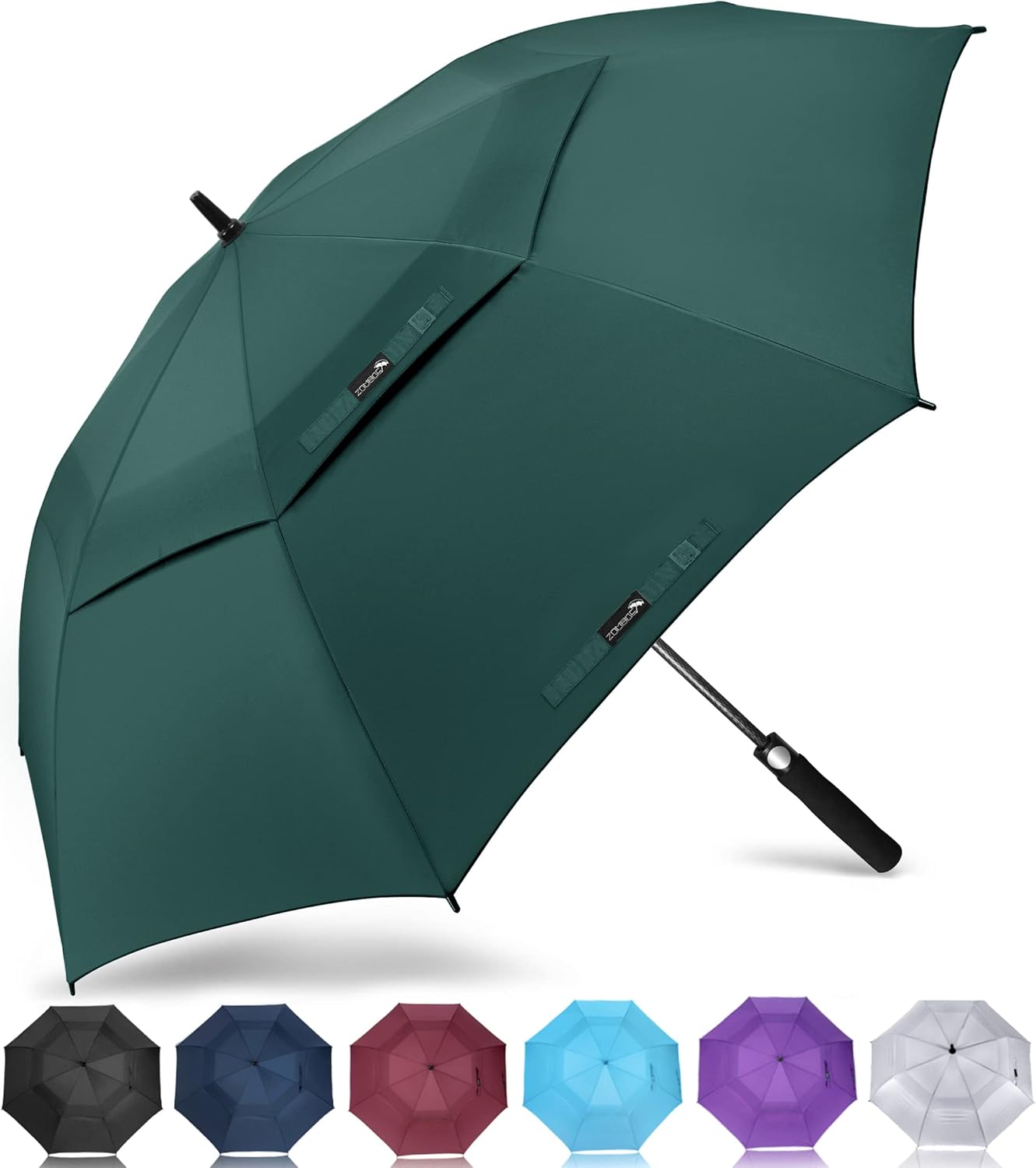 ZOMAKE Golf Umbrella Windproof, Extra Large Oversized Heavy Duty Double Canopy for Rain, Sports