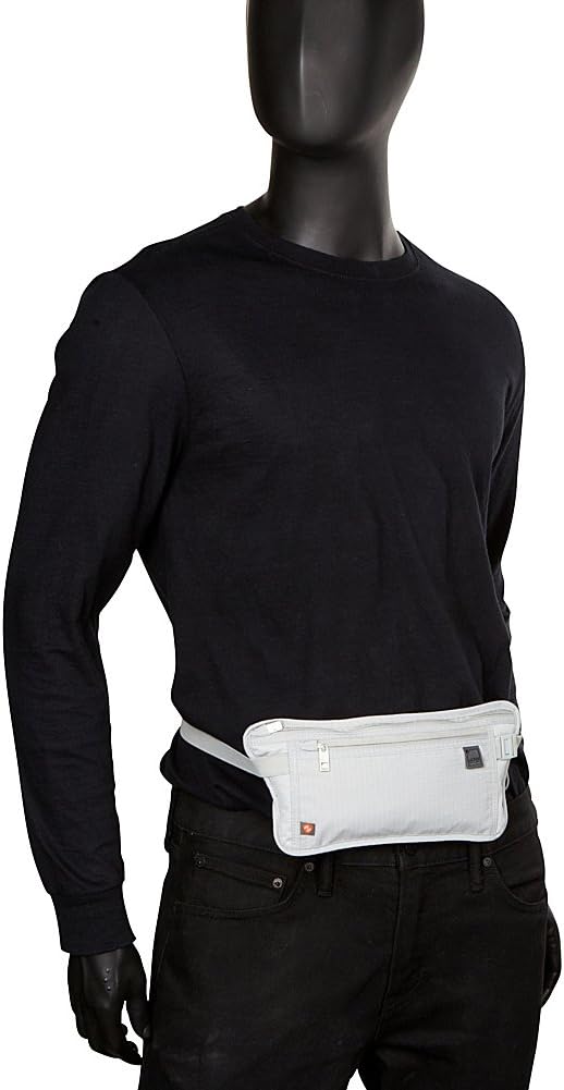 Lewis N. Clark RFID Blocking Money Belt Travel Pouch Waist Stash + Credit Card, Id, Passport Holder for Women & Men