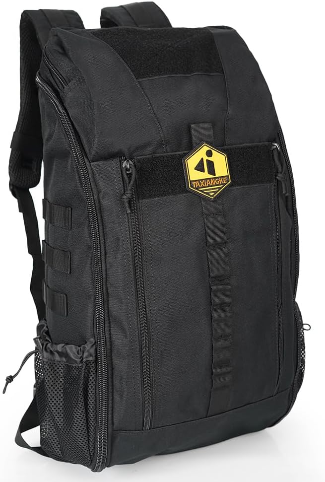Ultralighe Hiking blackpack with ventilated suspension ergonomic load-reducing pack for trekking&camping durale water-resistant daypack for men&women (black)
