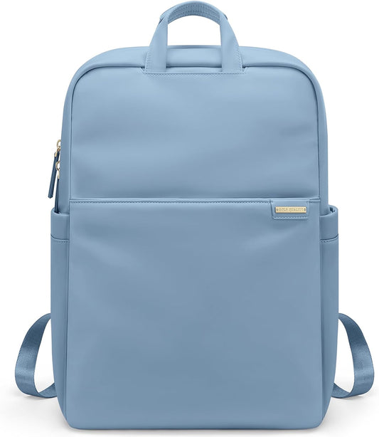 Slim Laptop Backpack for Women, Lightweight Business Backpack for Women Computer Bag Purse for Commuting, Fit 16 Inch, Lake Blue