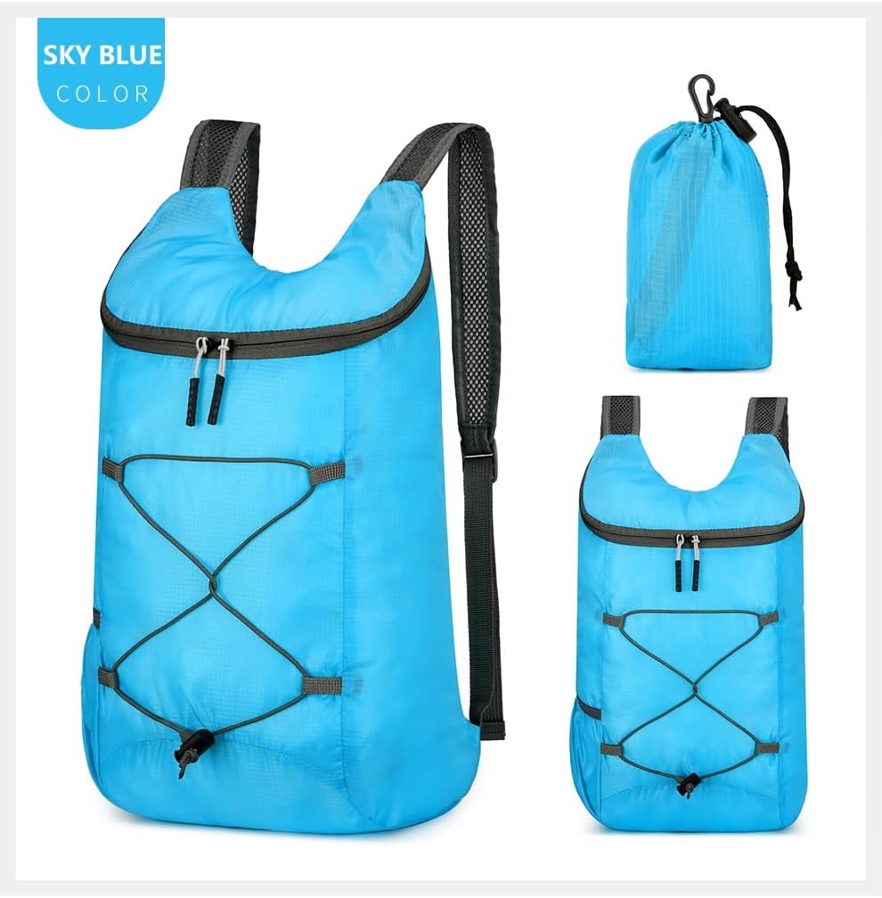 16L Lightweight Foldable Hiking-Backpack Small Packable-Daypack For Travel,Ultralight