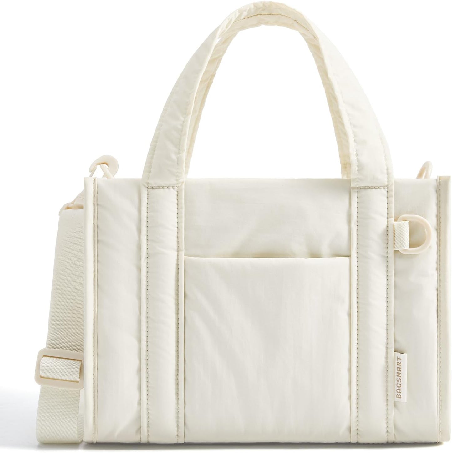 BAGSMART Small Tote Bag for Women, Crossbody Bag with Zipper, Crush Bow Purses for Travel Work College