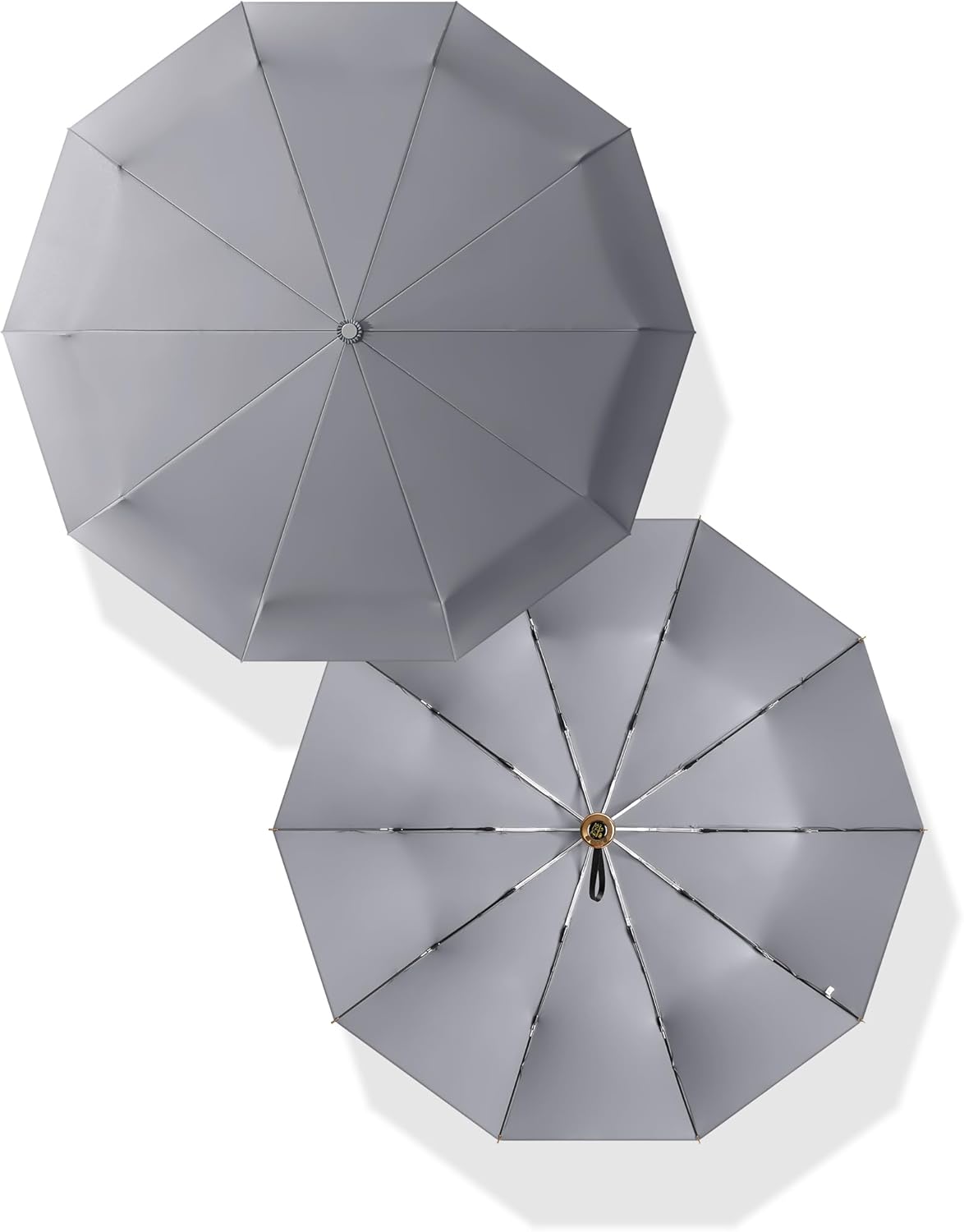 Rain Cats Large Umbrella 45 Inch diameter Umbrellas for rain Strong10 Ribs Fiberglass Windproof big Compact Automatic portable Folding Travel/Thick Fabric/Wood handle