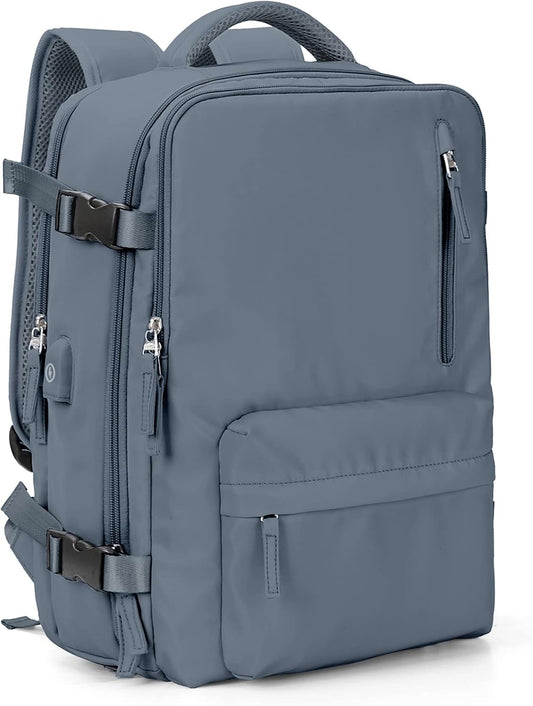 VGCUB Large Travel Backpack Bag for Women Men,Carry on Backpack,17 Inch Laptop Business Work Waterproof Backpack with Laptop Compartment,Person Item Flight Approved,Mochila de Viaje,Jewel Blue