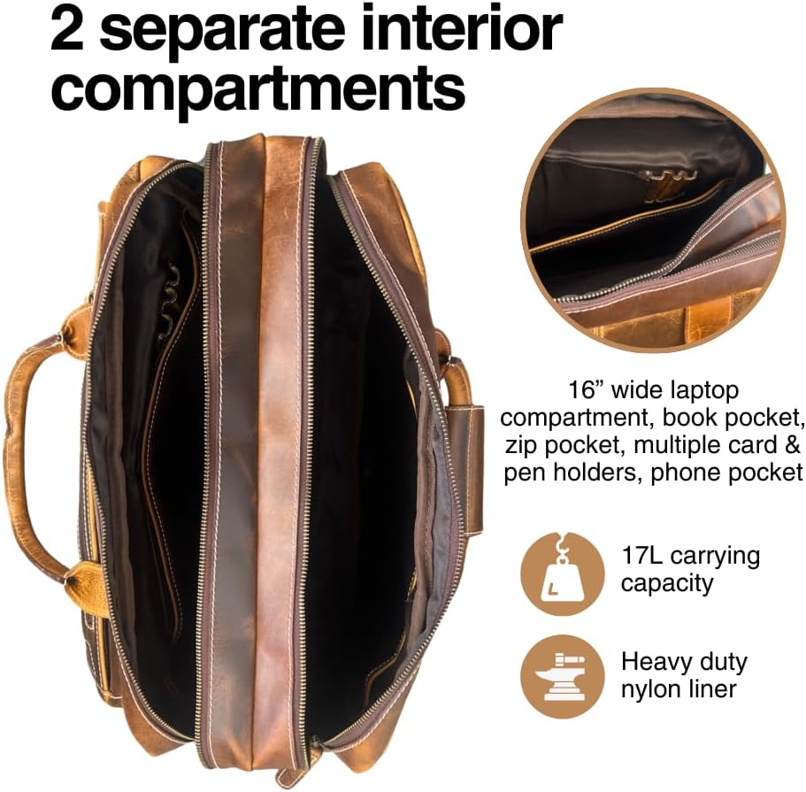 Buffalo Leather Pilot Bag