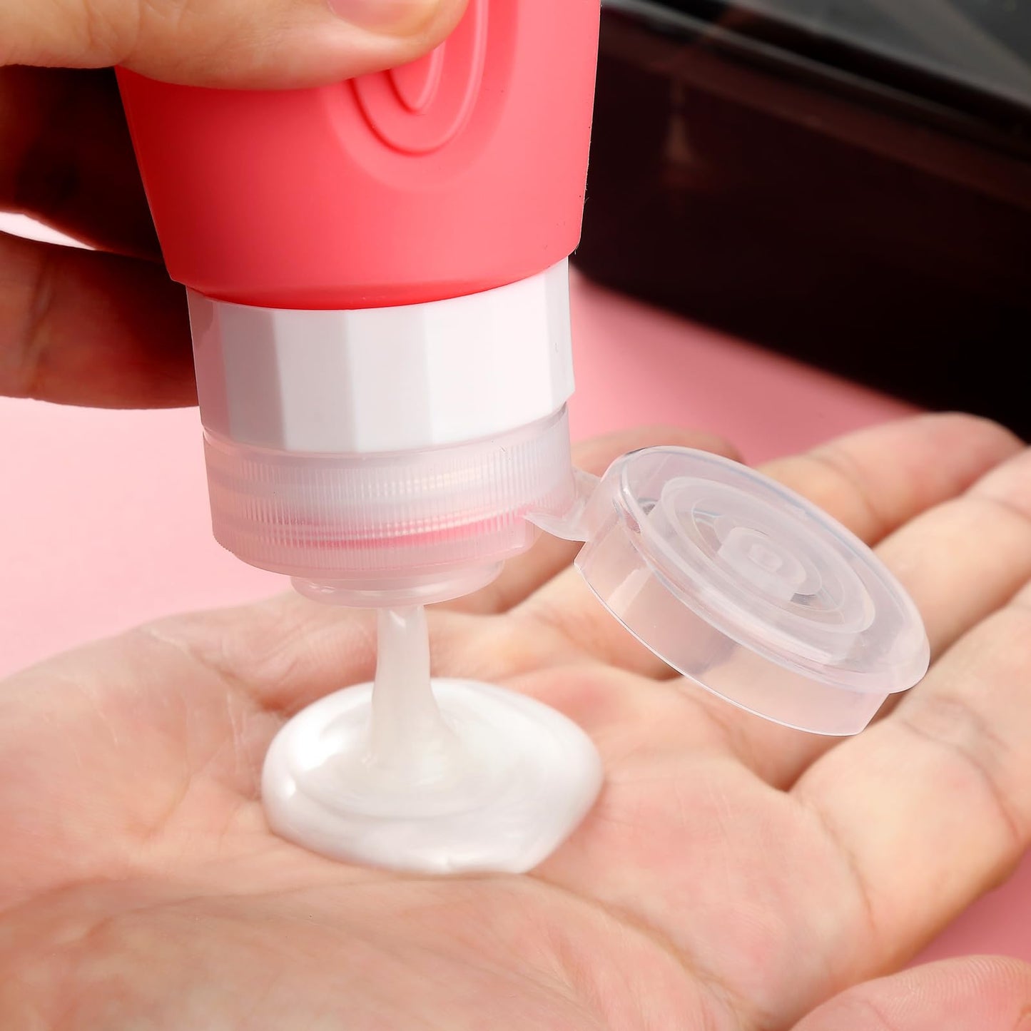 Mrsdry Travel Bottles for Toiletries, Tsa Approved 3oz Travel Size Containers BPA Free Leak Proof