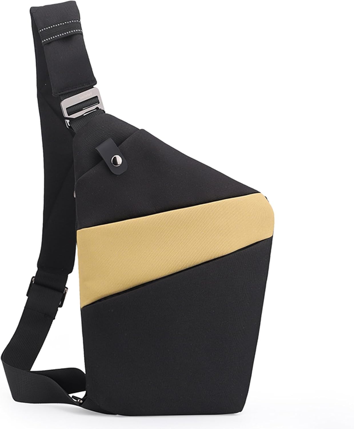 Anti Theft Crossbody Bags for Women, 2025 New Anti-Theft Travel Bag, Shoulder Bag Anti-theft Design for Travel, Sport (Black Khaki - Left Shoulder)