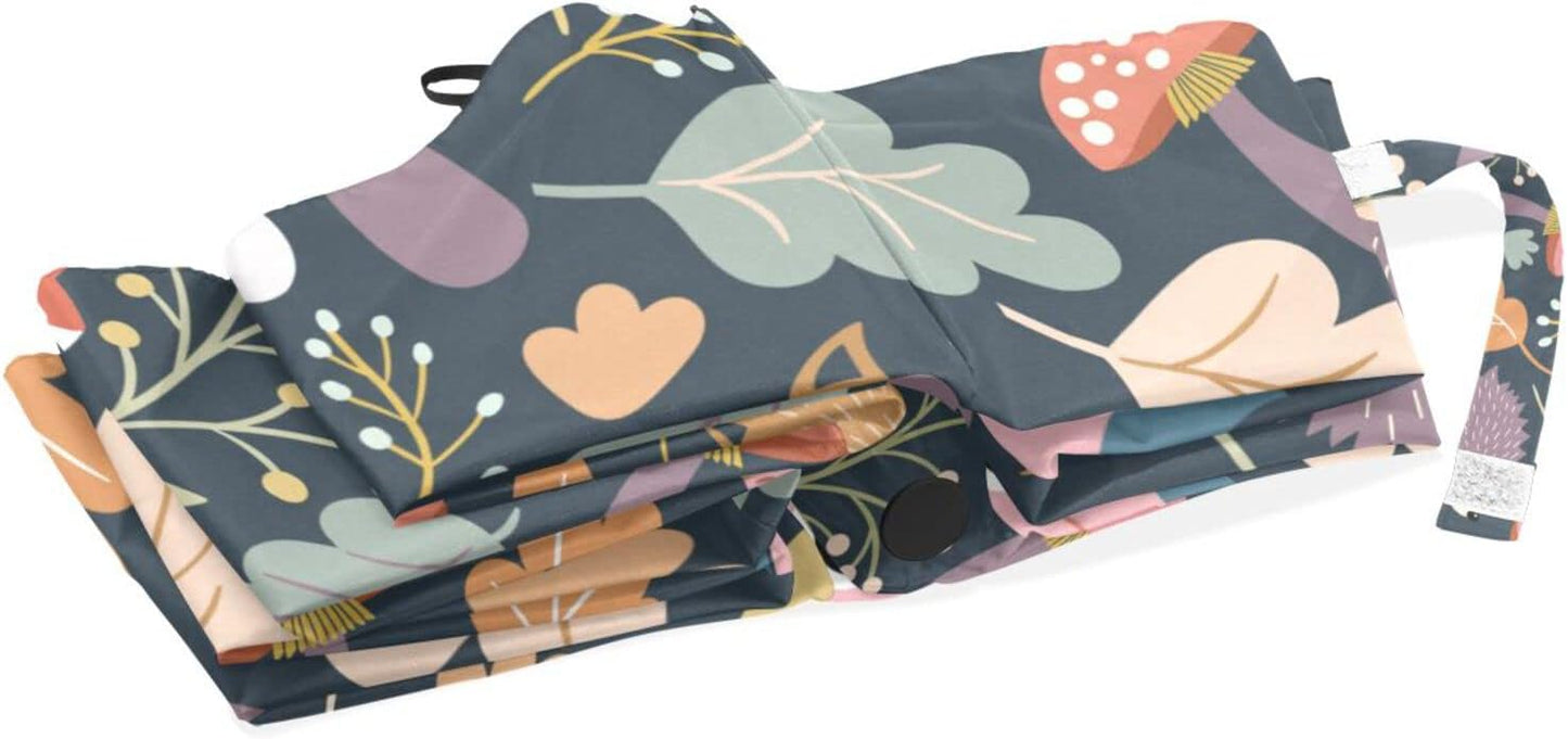 Automatic Umbrella One Touch Auto Open and Close Button Compact Travel Umbrella for Women Men Kid