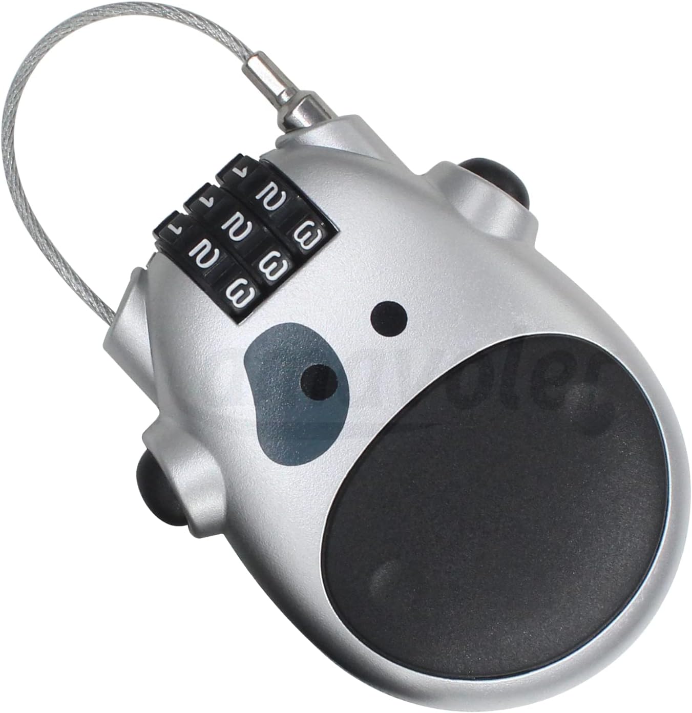 3 Digit Code Combination Password Lock for Helmet Lock Luggage Lock Travel LockStroller Bicycle Stroller Password Security Lock(Silver 1 pcs)