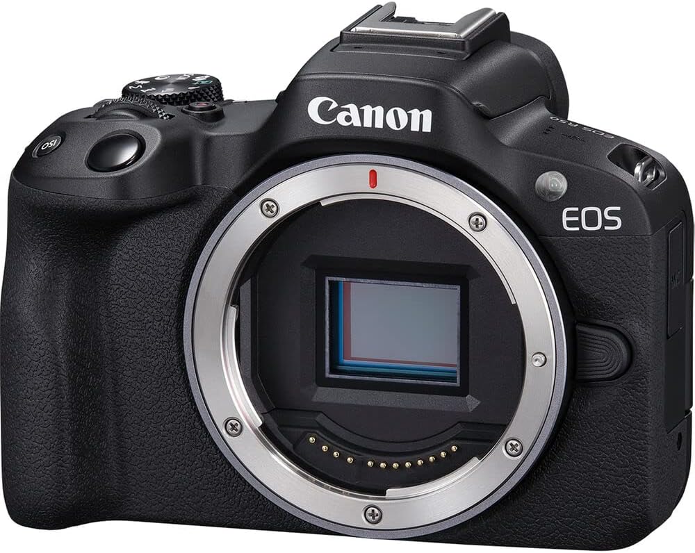 Canon EOS R50 Mirrorless Camera | 24.2MP APS-C, 4K 30p Video, Dual Pixel AF II, 15fps Burst
