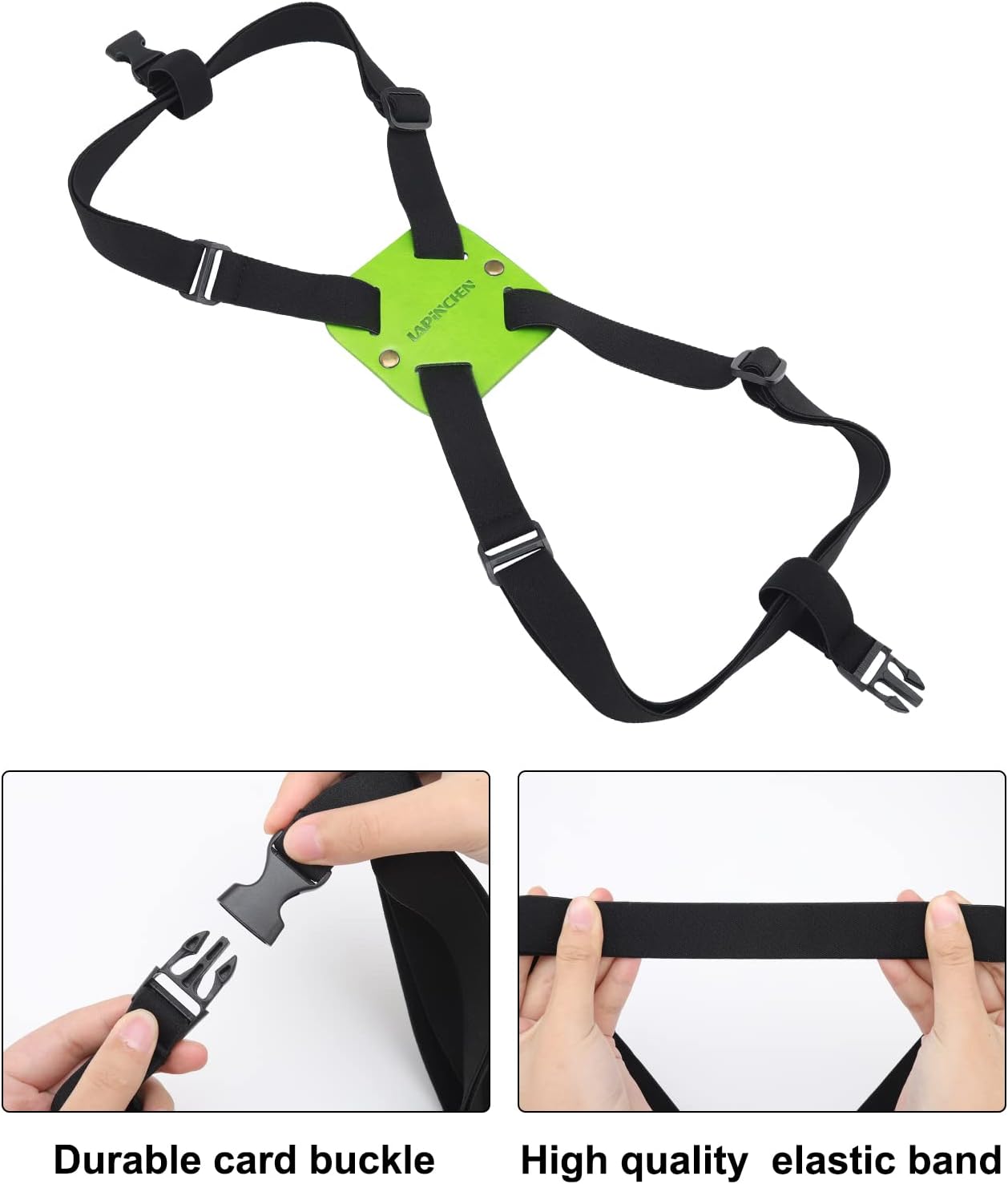 Luggage Straps, Bag Bungee, Luggage Bungee, Luggage Straps Suitcase Adjustable Belt, Adjustable and Portable Travel Suitcase Accessory (Green)
