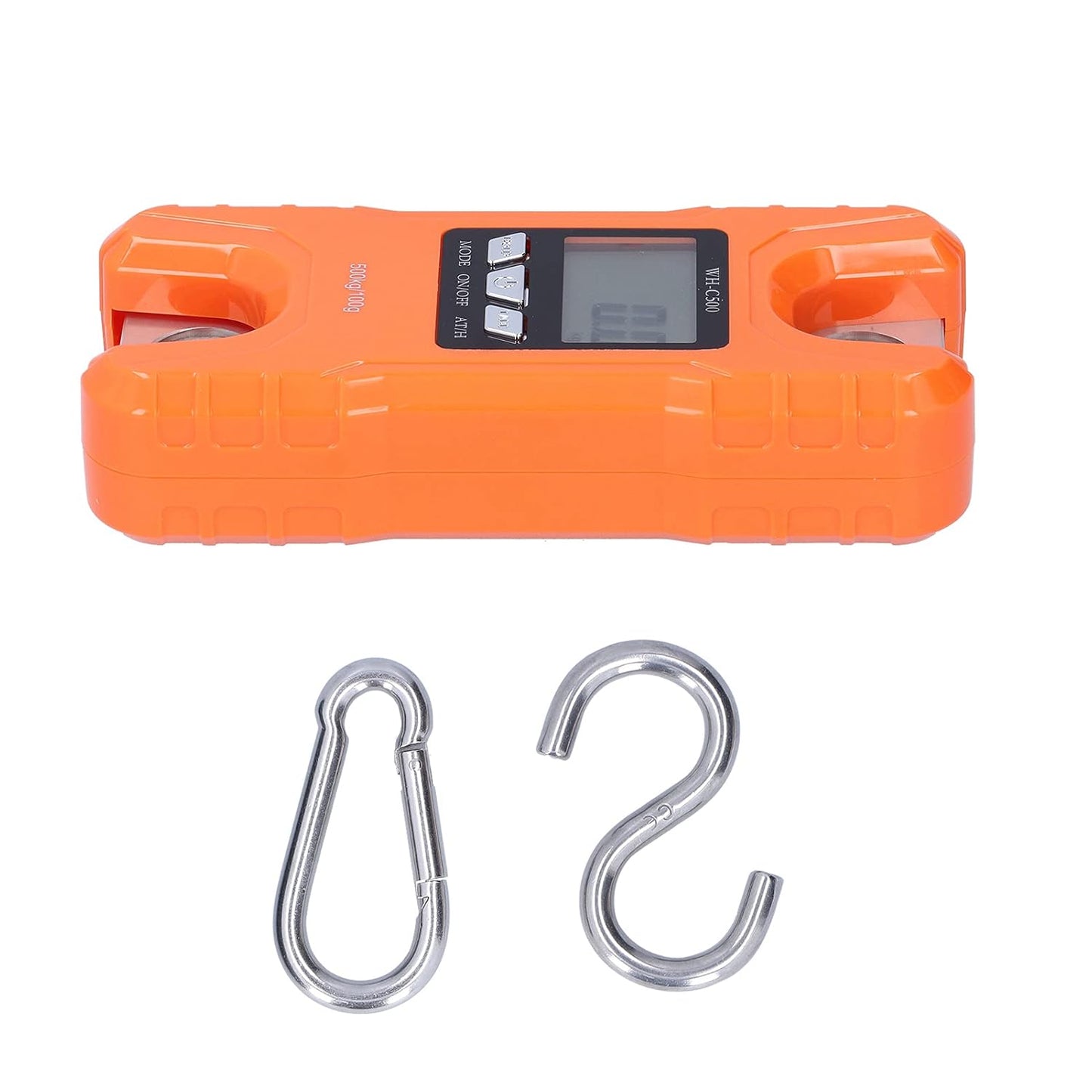 FLEXMAN Portable Electronic Hanging Scale LCD Display with ABS Engineering Plastic Shell 500kg (Yellow)