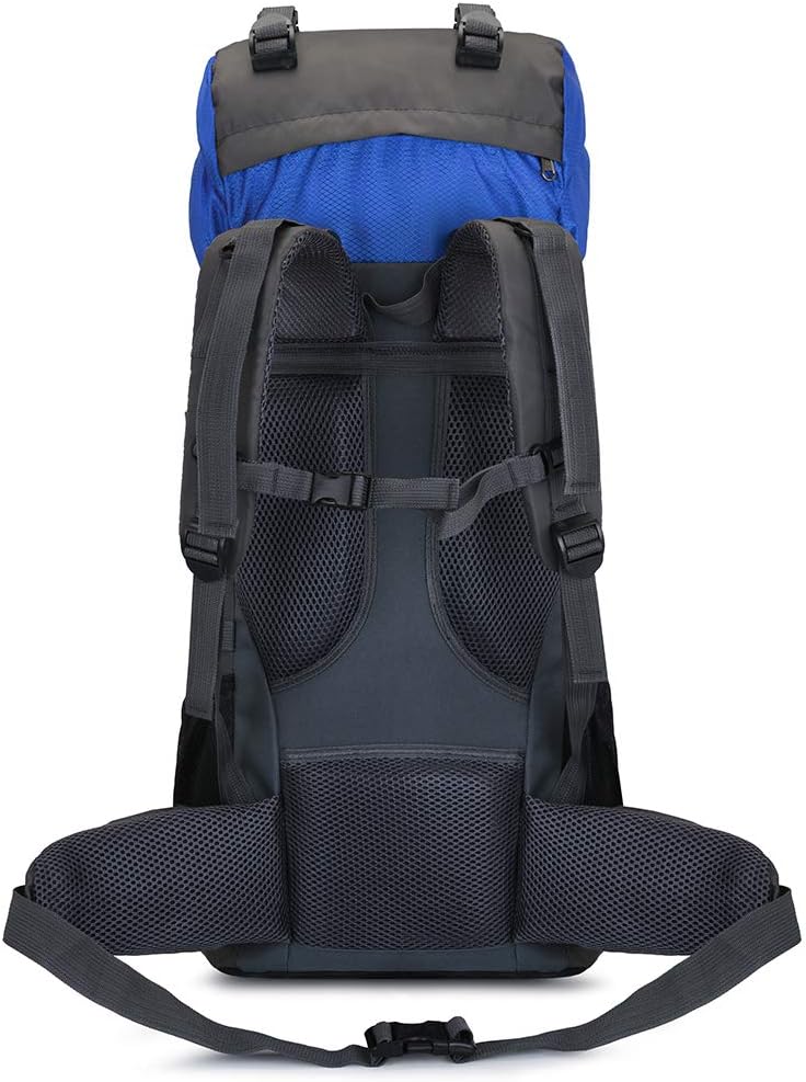 Bseash 60L Internal Frame Waterproof Hiking Camping Backpack with Rain Cover, Large Outdoor Sport Travel Daypack Rucksack