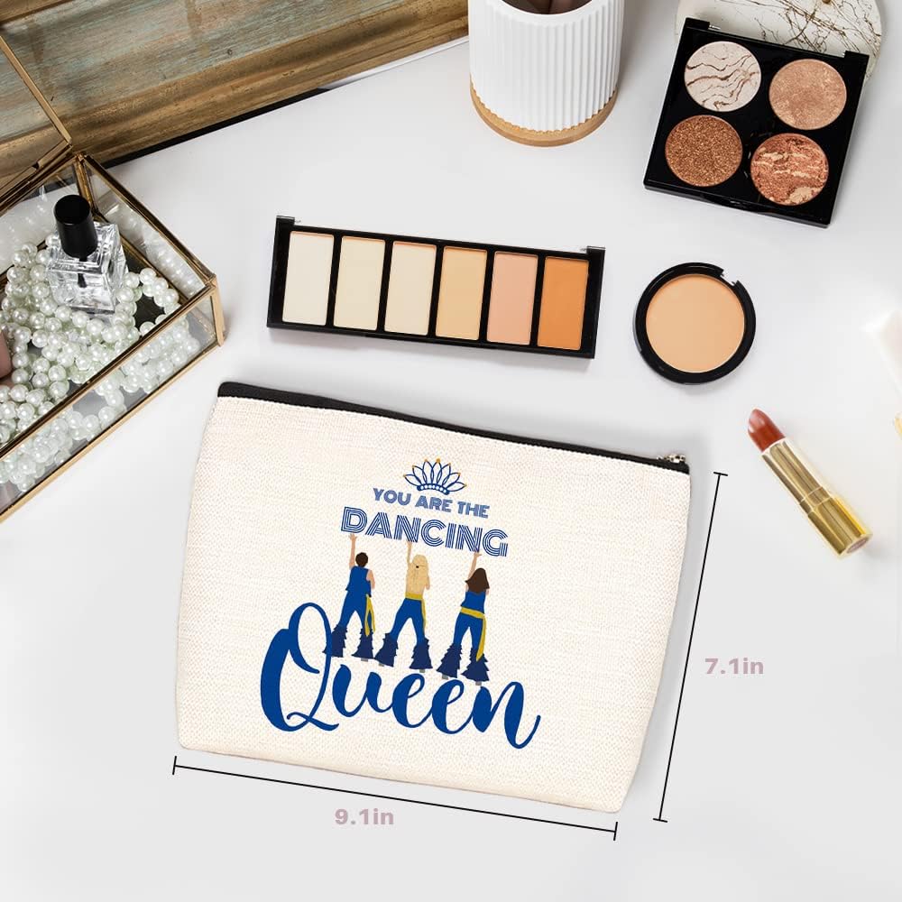 Wenboco Inspirational Mamma-Mia Gifts You Are The Dancing Queen Makeup Bag Birthday Party Decorations Christmas Gifts for Music Lovers Women Her Mamma-Bag Stuff Musical Comedy Gift