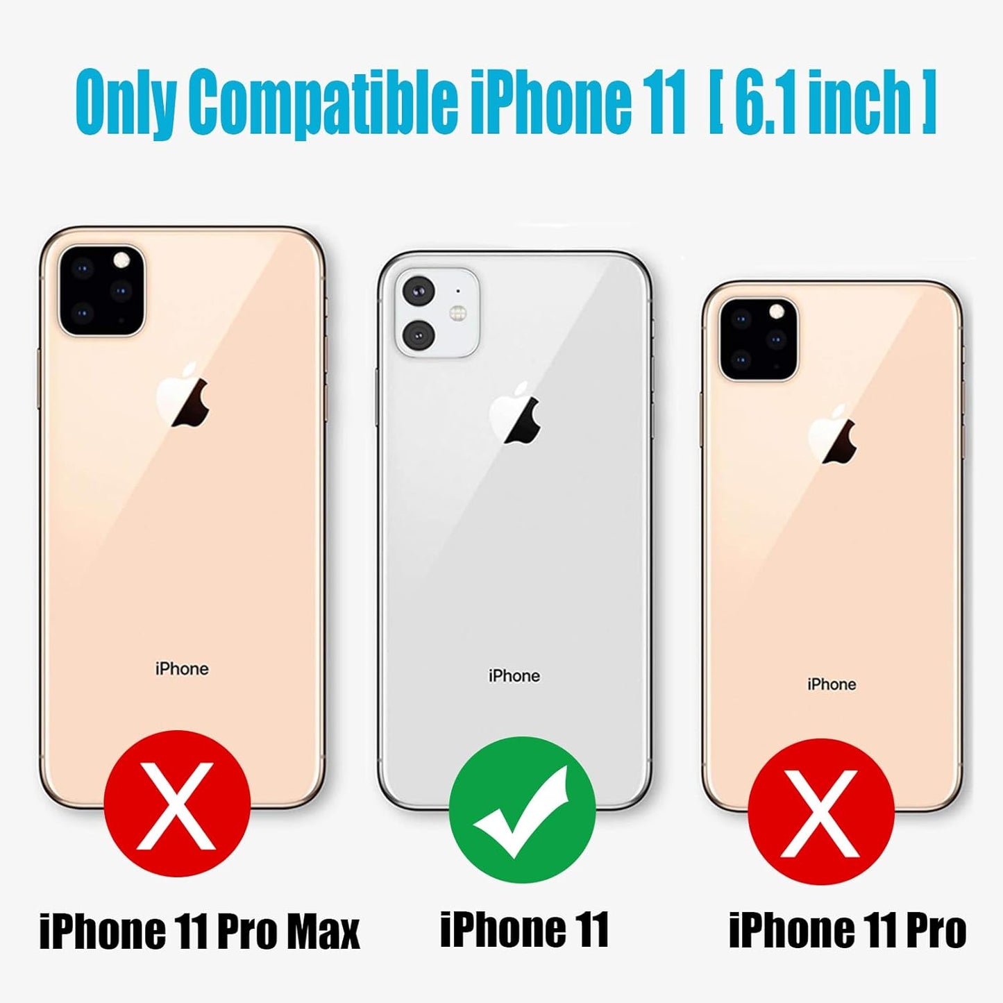 Battery Case for iPhone 11, Enhanced 10000mAh Portable Protective Smart Wireless Charging Case Support Carplay Compatible with iPhone 11 (6.1 inch) Rechargeable Extended Battery Charger Case (Black)
