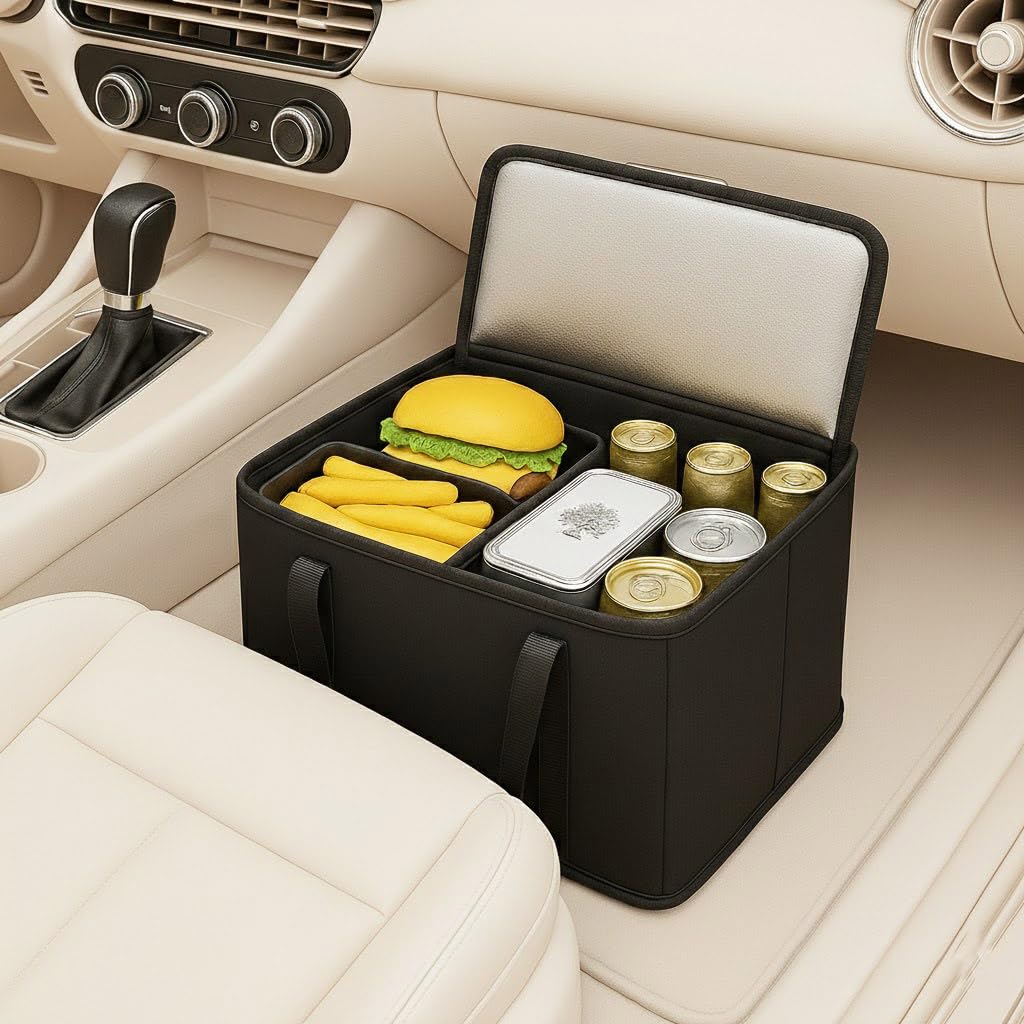 2-Pack, XL-Large Insulated Grocery Shopping Bags, Black, Reusable Bag