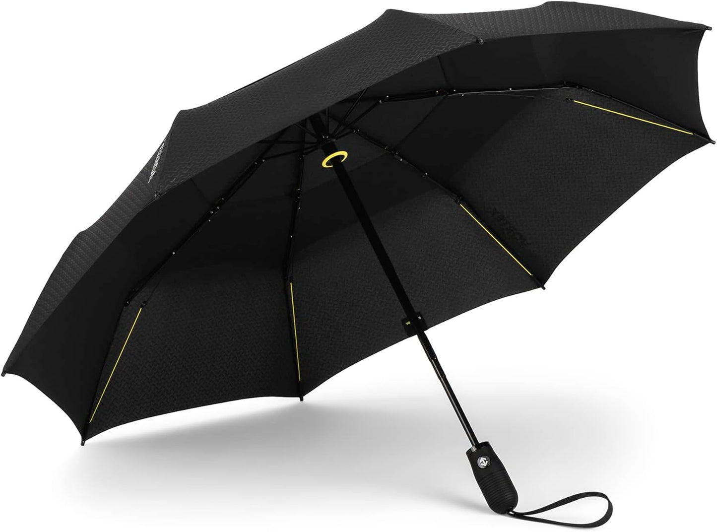 ShedRain Vortex Automatic Compact Folding Windproof Travel Umbrella – Rain & Windproof Vented Double Canopy – Protect from Rain, Sun & Wind - Wind Tunnel Tested to 75 mph
