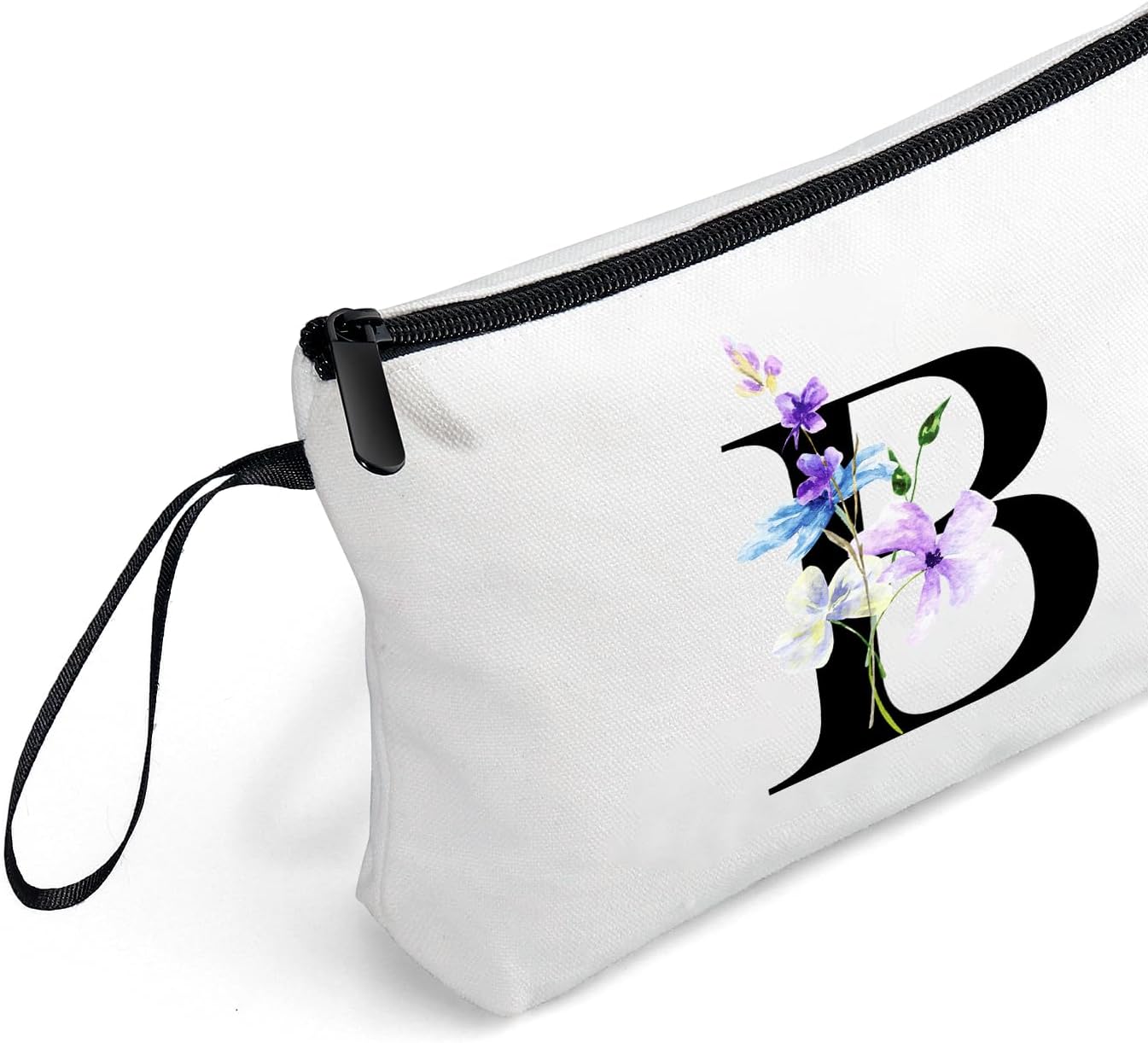 SEAMOON Women Birthday Unique Maid of Honor Friendship Gifts for Sister Bridesmaid Bride Personalized Travel Makeup Cosmetic Bag with Mirror Valentines Mothers Day Christmas Graduation B