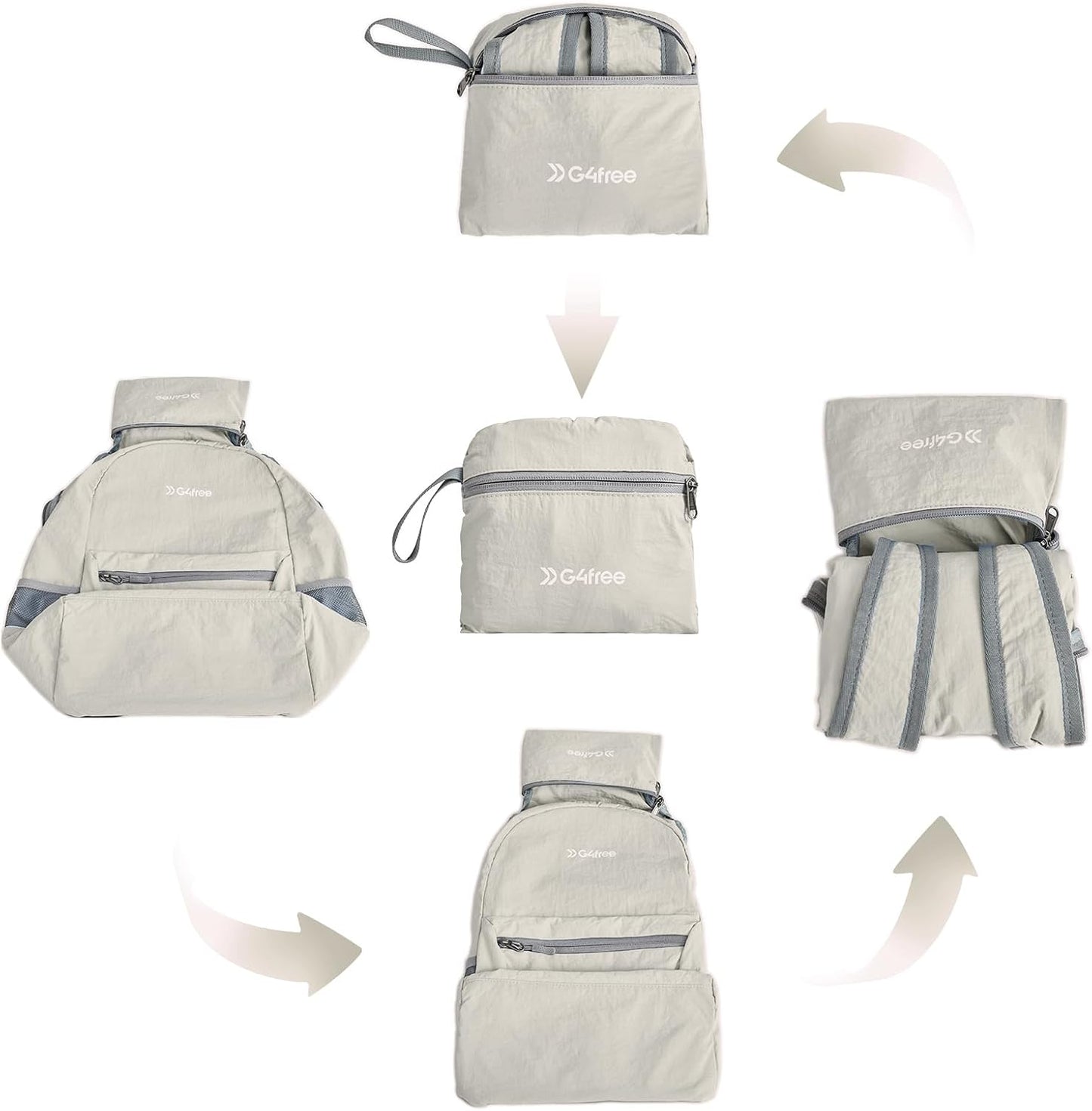 G4Free 20L Lightweight Packable Backpack Travel Hiking Daypack Foldable Backpack for Men Women